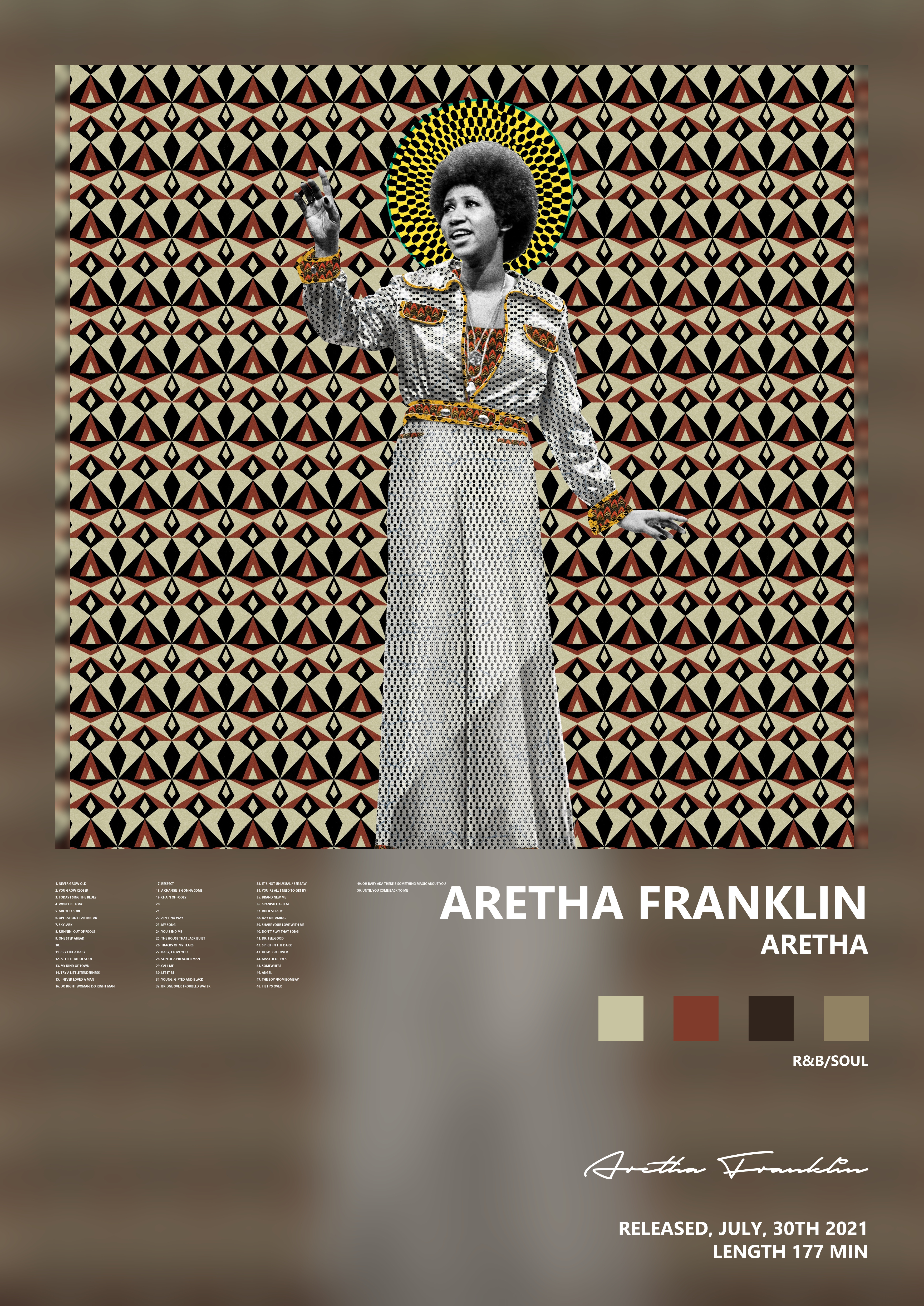 Music poster: Aretha Franklin - ARETHA