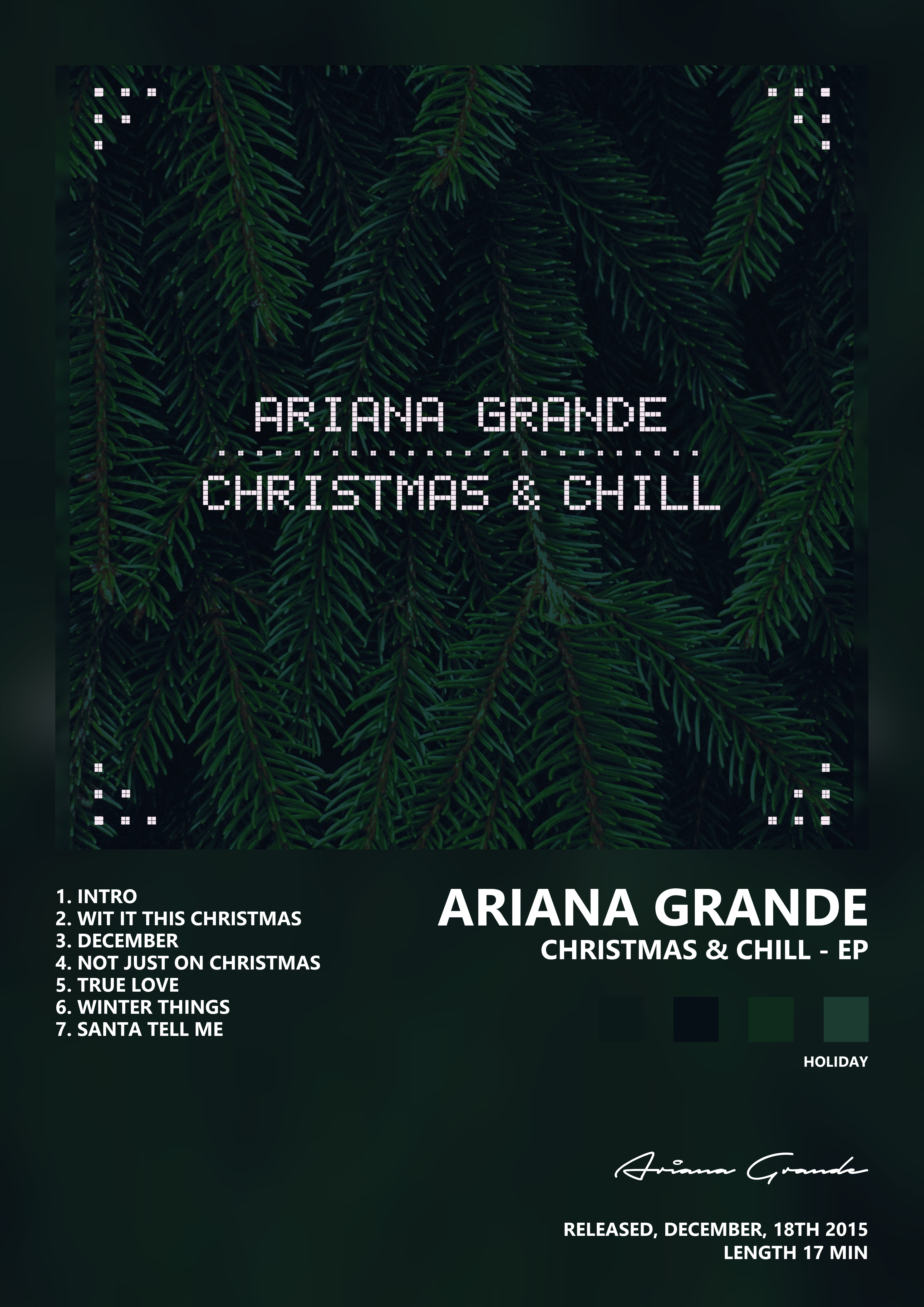 Music poster: Ariana Grande - Christmas Chill - EP