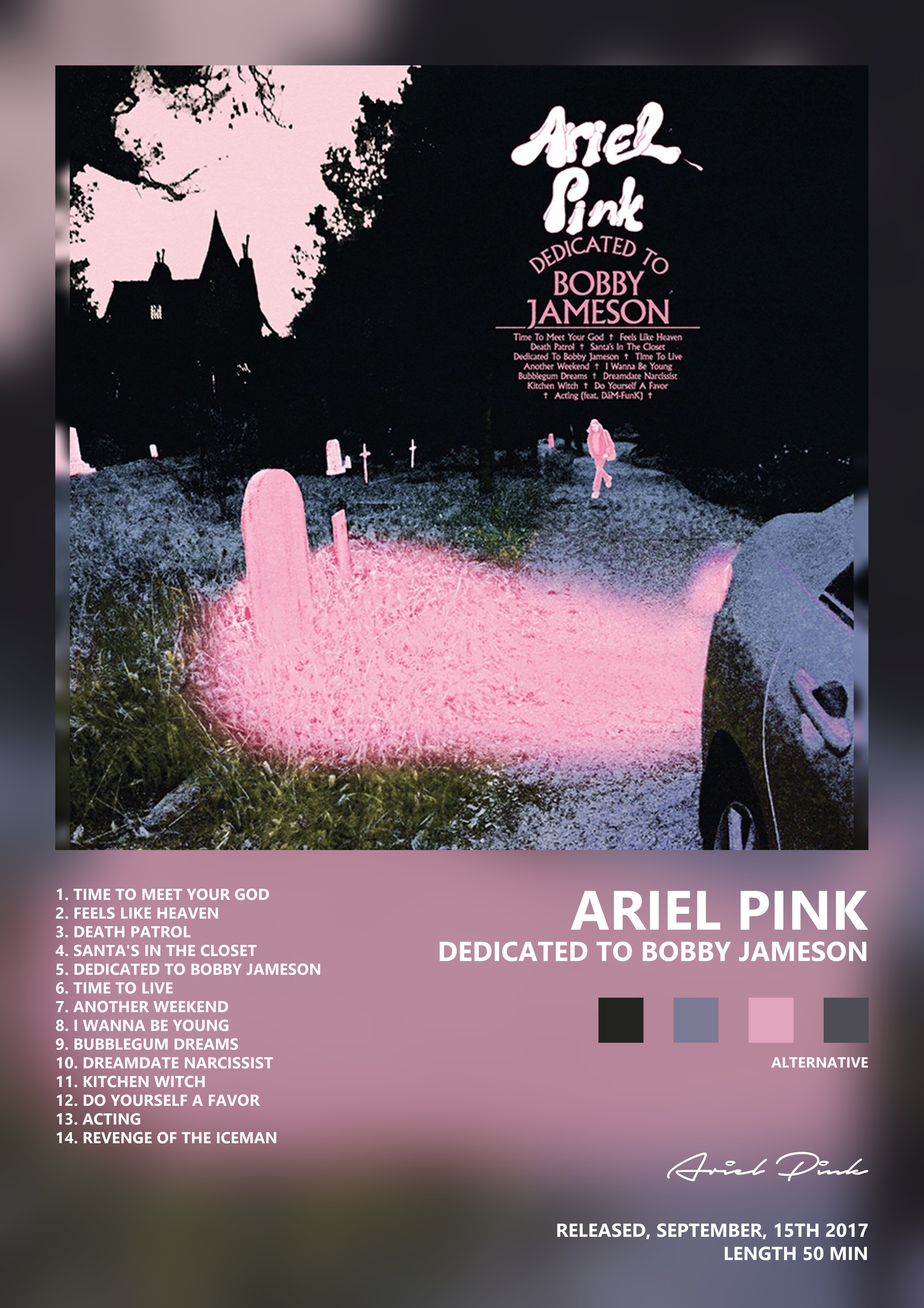 Music poster: Ariel Pink - Dedicated to Bobby Jameson