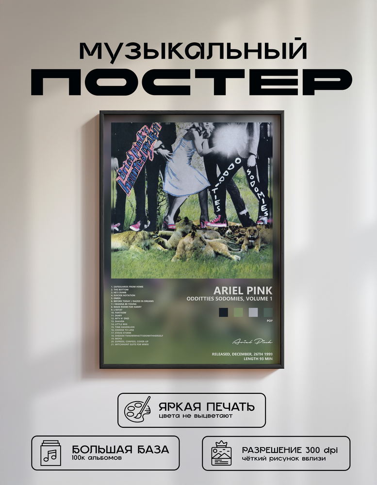 Music poster: Ariel Pink - Odditties Sodomies Volume 1
