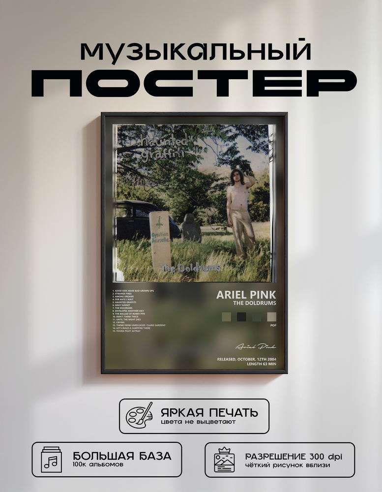 Music poster: Ariel Pink - The Doldrums