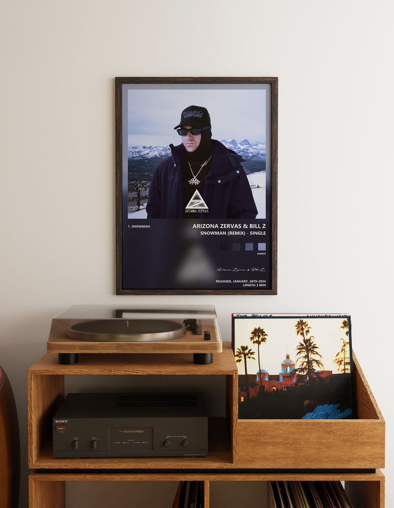 Music poster: Arizona Zervas Bill Z - SNOWMAN Remix - Single