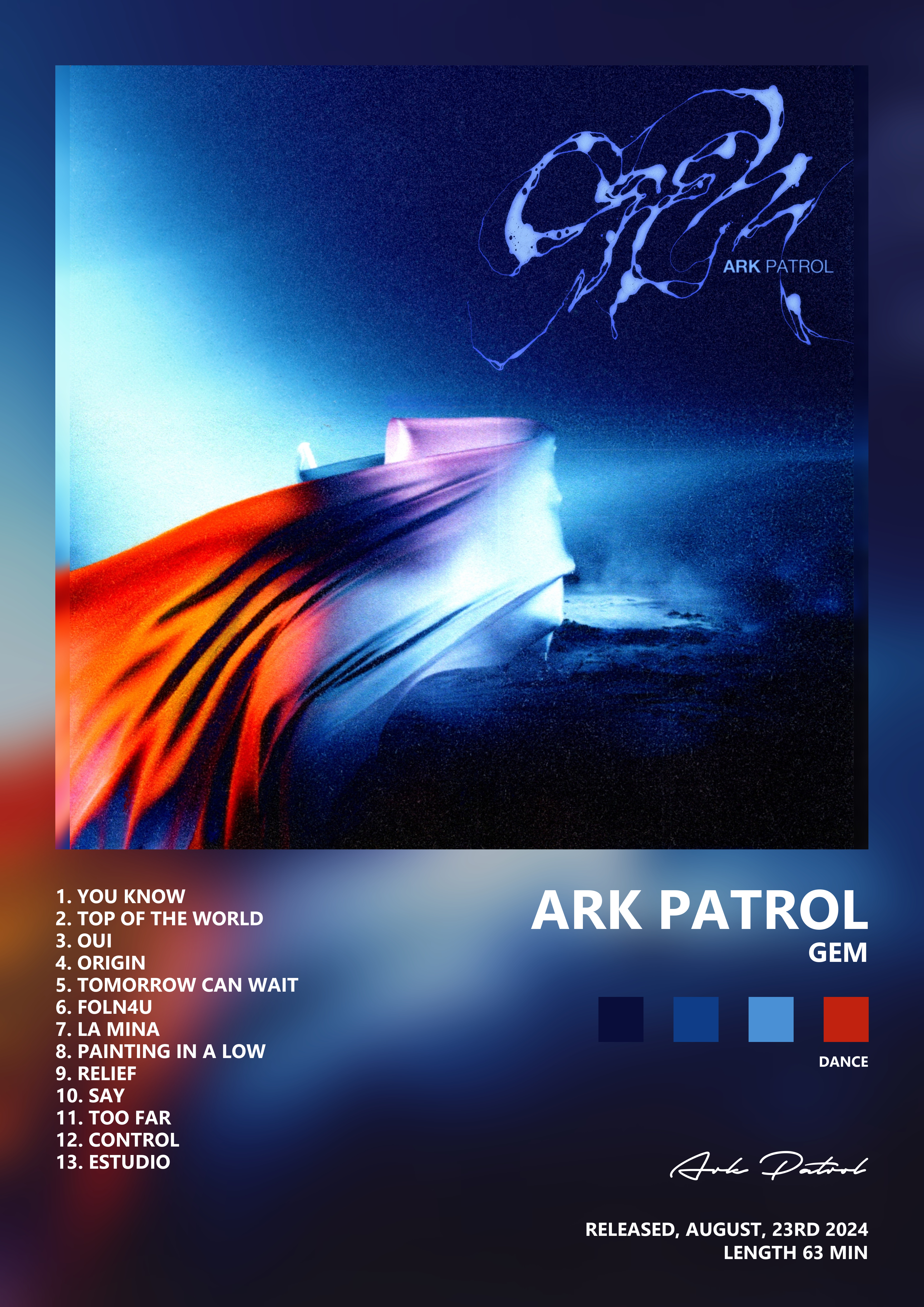 Music poster: Ark Patrol - GEM