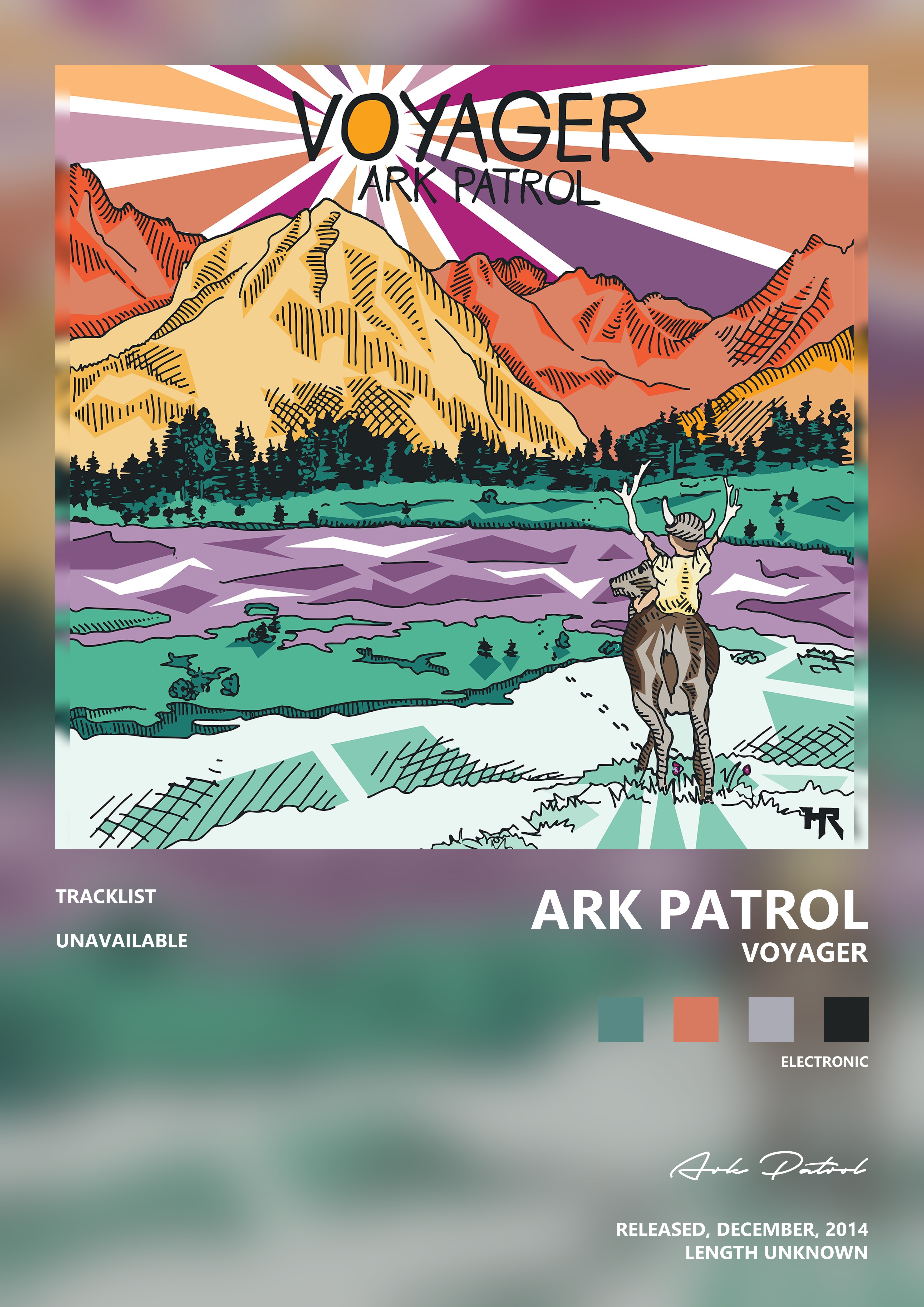Music poster: Ark Patrol - Voyager