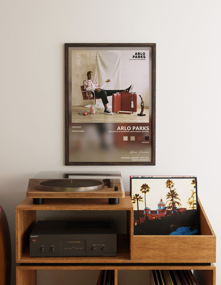 Music poster: Arlo Parks - Collapsed in Sunbeams Apple Music Edition