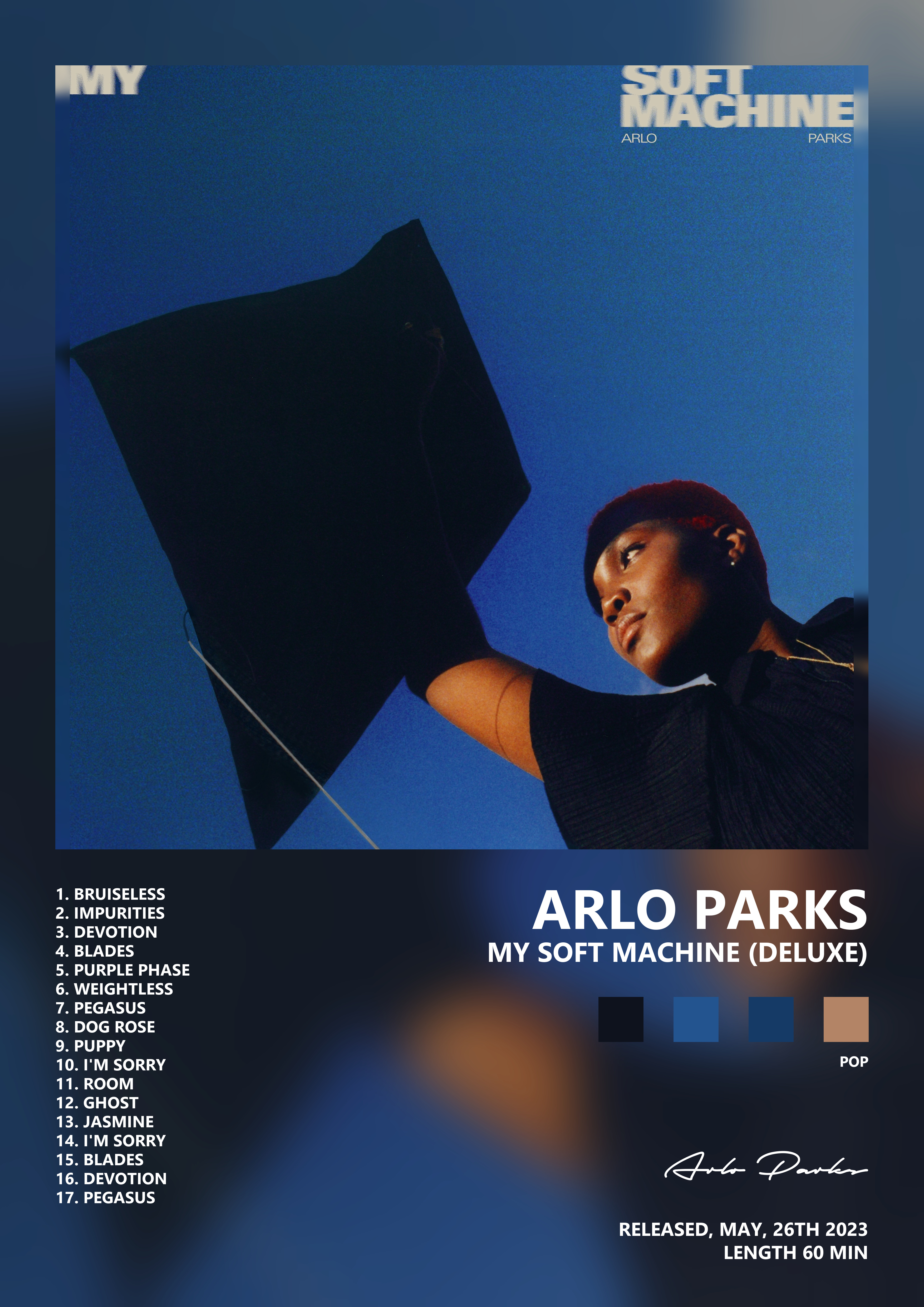 Music poster: Arlo Parks - My Soft Machine Deluxe