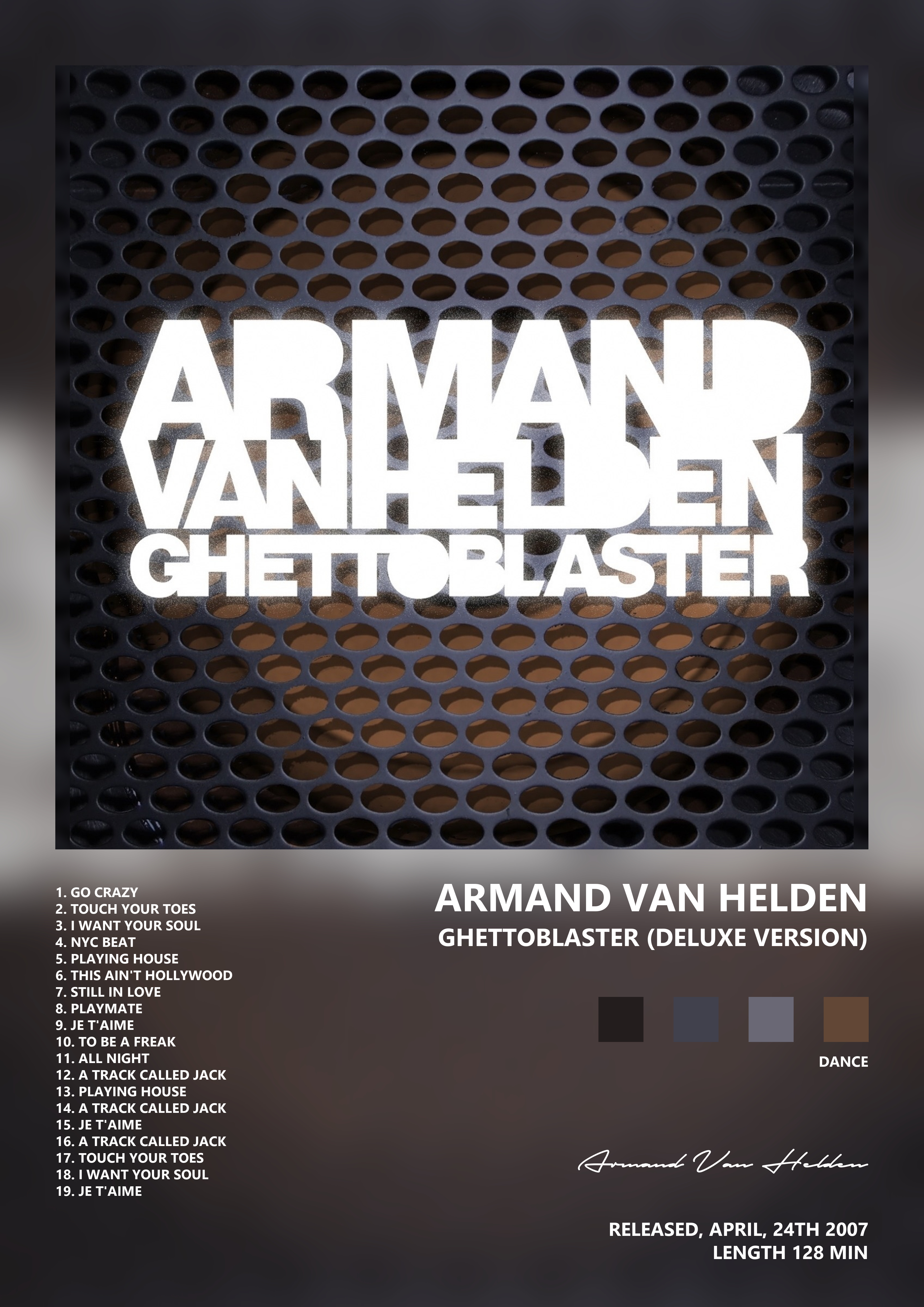 Music poster: Armand Van Helden - Ghettoblaster Deluxe Version