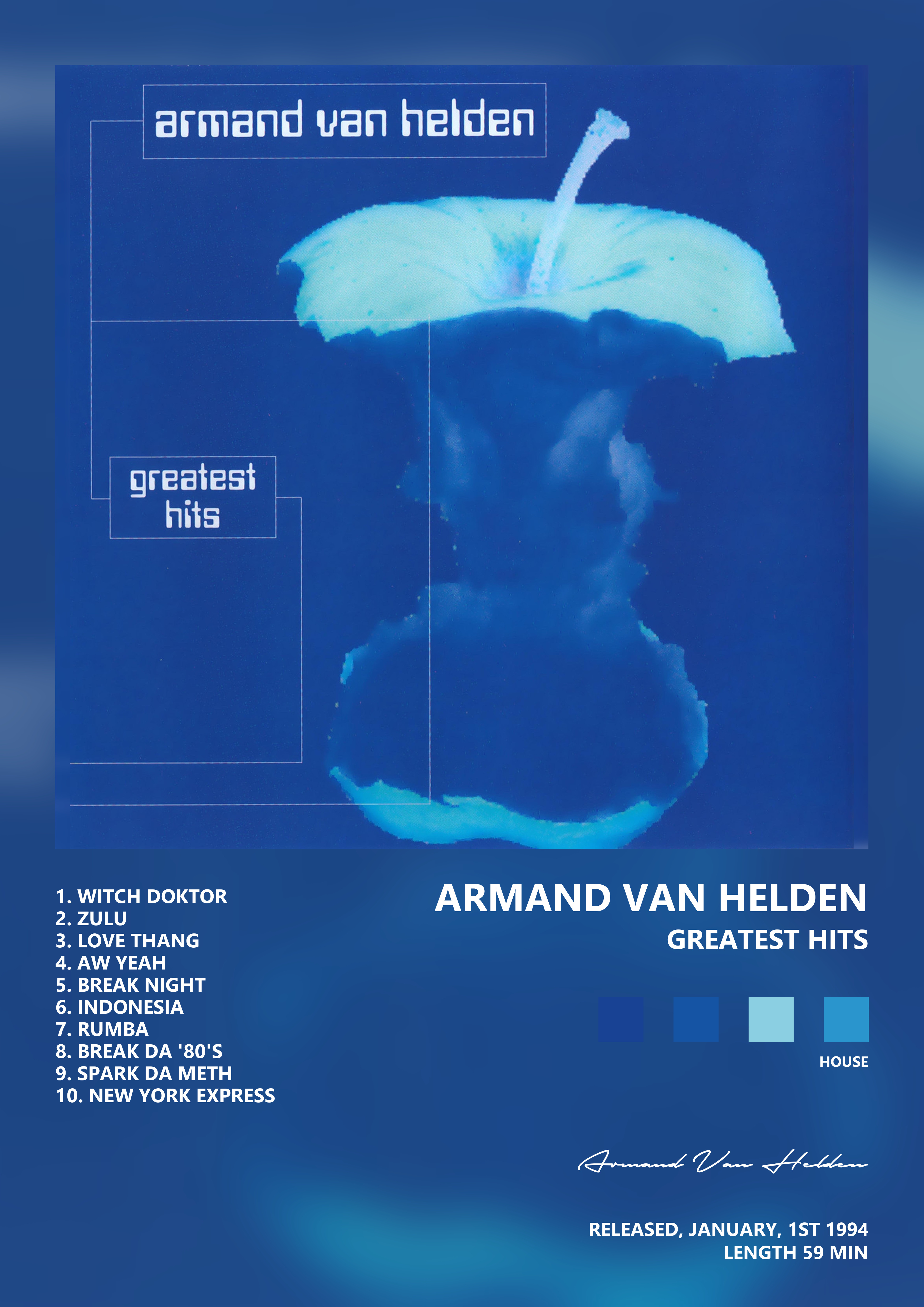 Music poster: Armand Van Helden - Greatest Hits