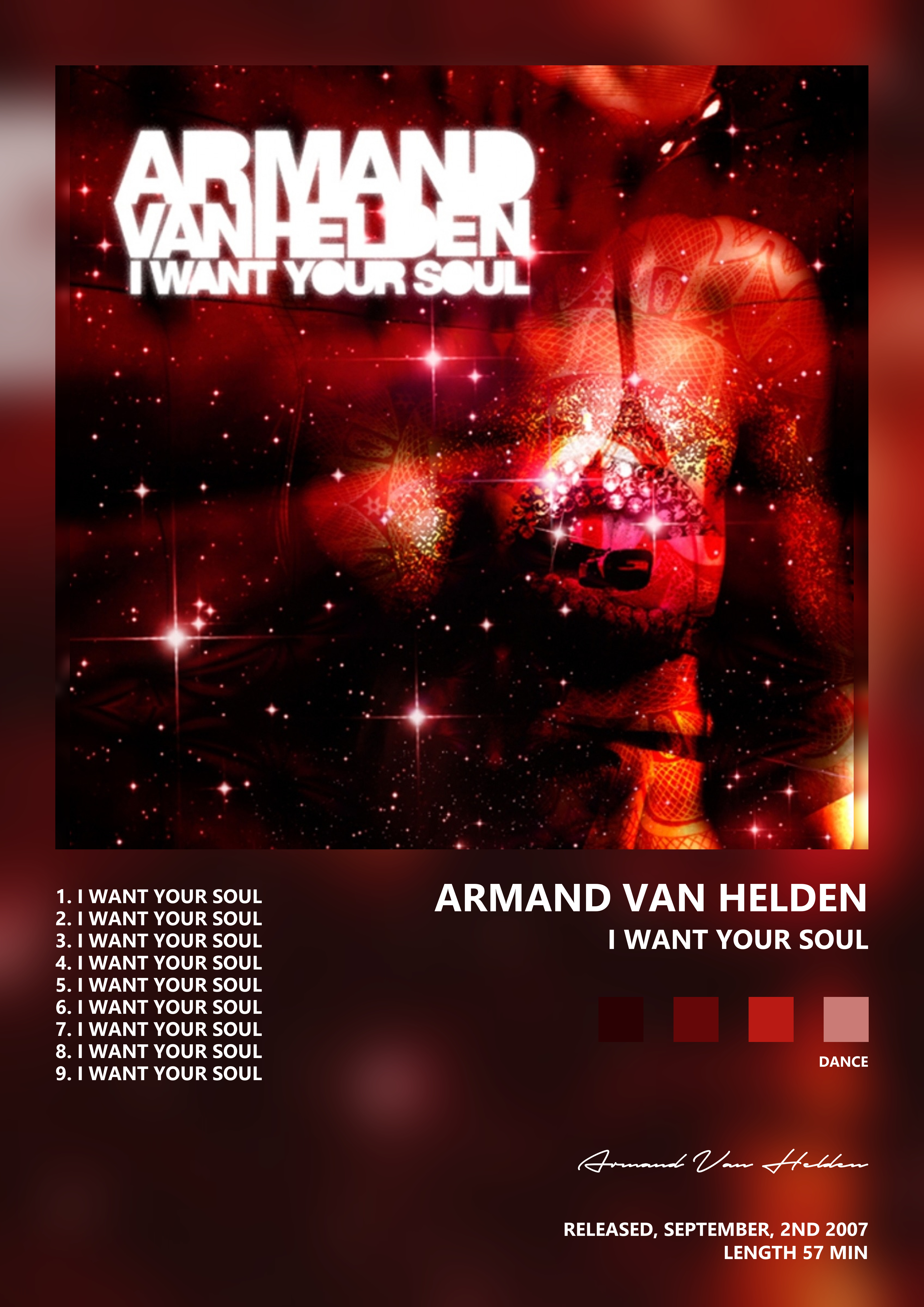 Music poster: Armand Van Helden - I Want Your Soul