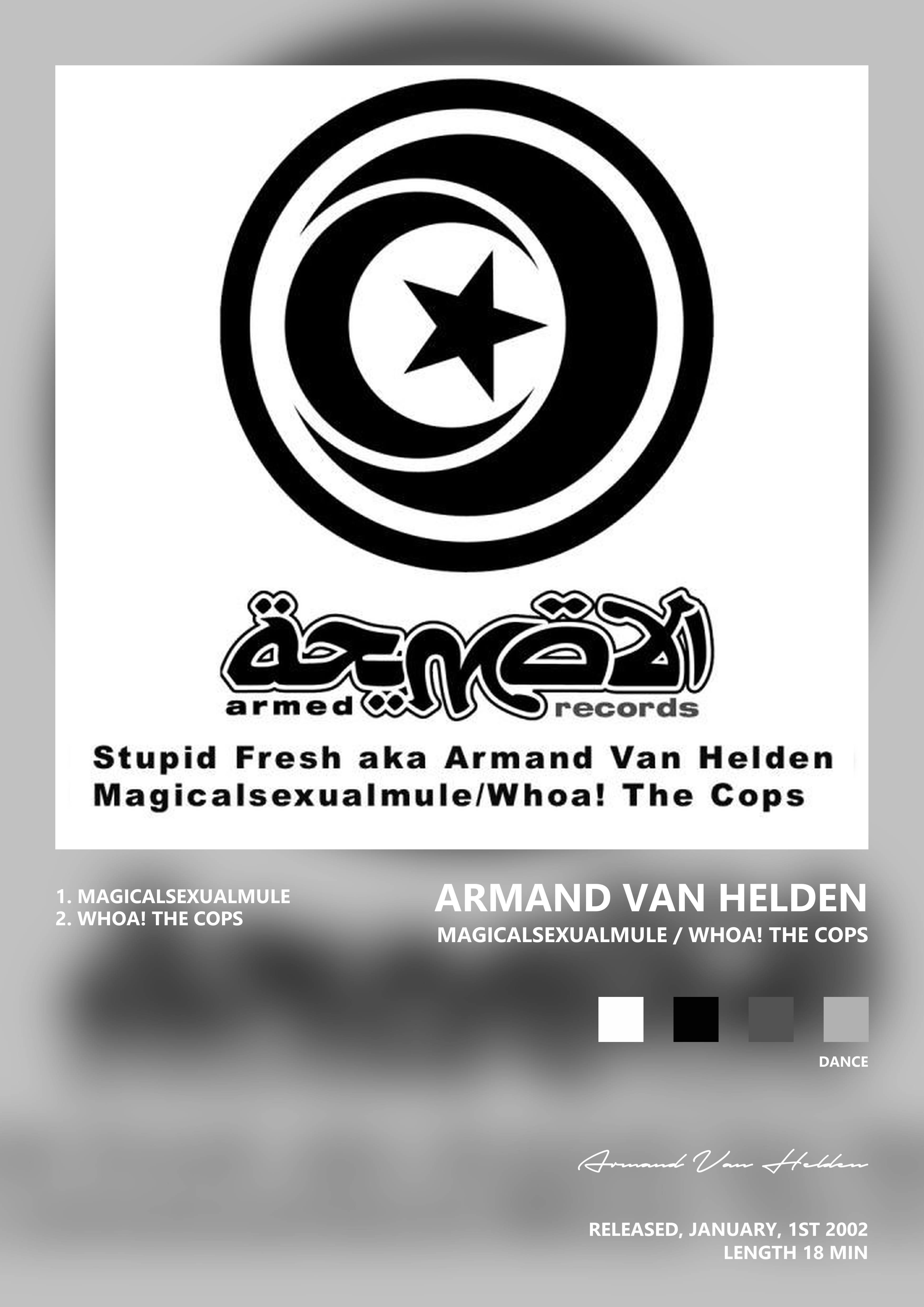 Music poster: Armand Van Helden - Magicalsexualmule Whoa the Cops