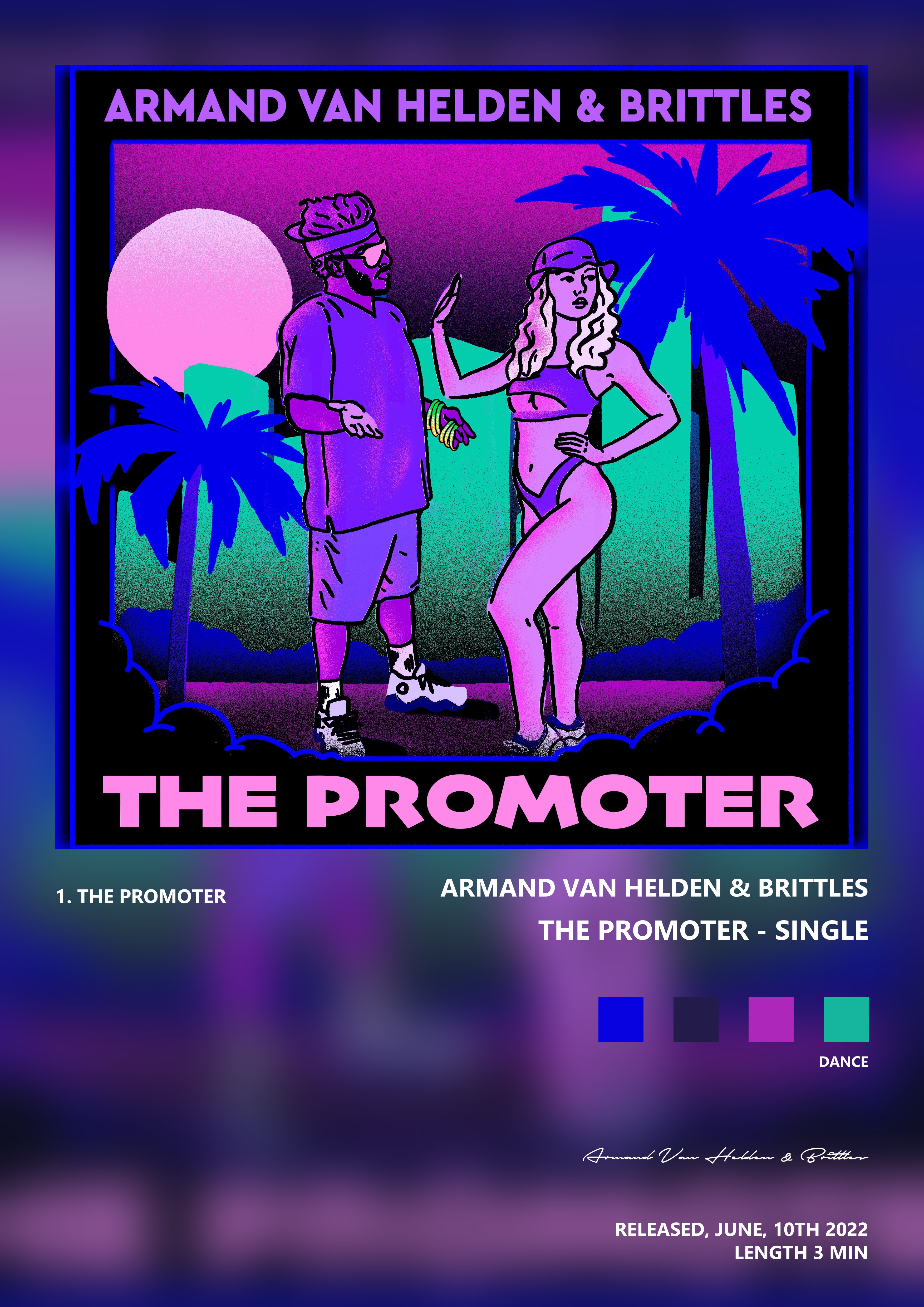 Music poster: Armand Van Helden Brittles - The Promoter - Single