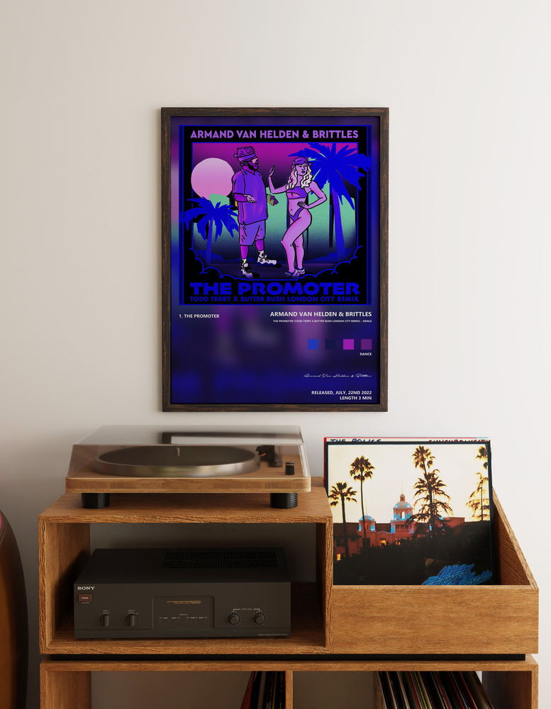 Music poster: Armand Van Helden Brittles - The Promoter Todd Terry x Butter Rush London City Remix - Single