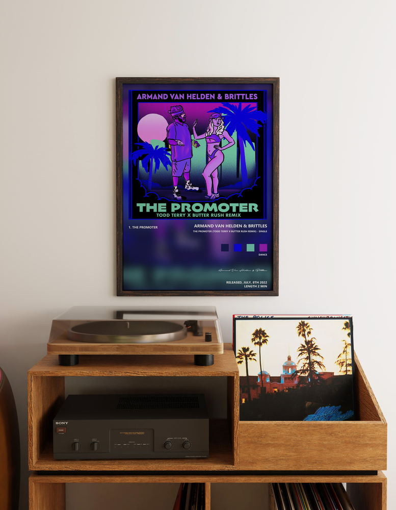 Music poster: Armand Van Helden Brittles - The Promoter Todd Terry x Butter Rush Remix - Single
