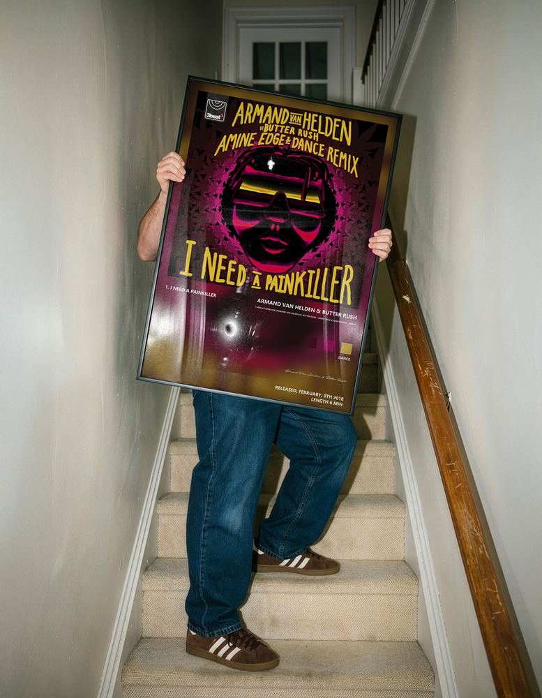 Music poster: Armand Van Helden Butter Rush - I Need a Painkiller Armand Van Helden Vs Butter Rush Amine Edge DANCE Remix - Single