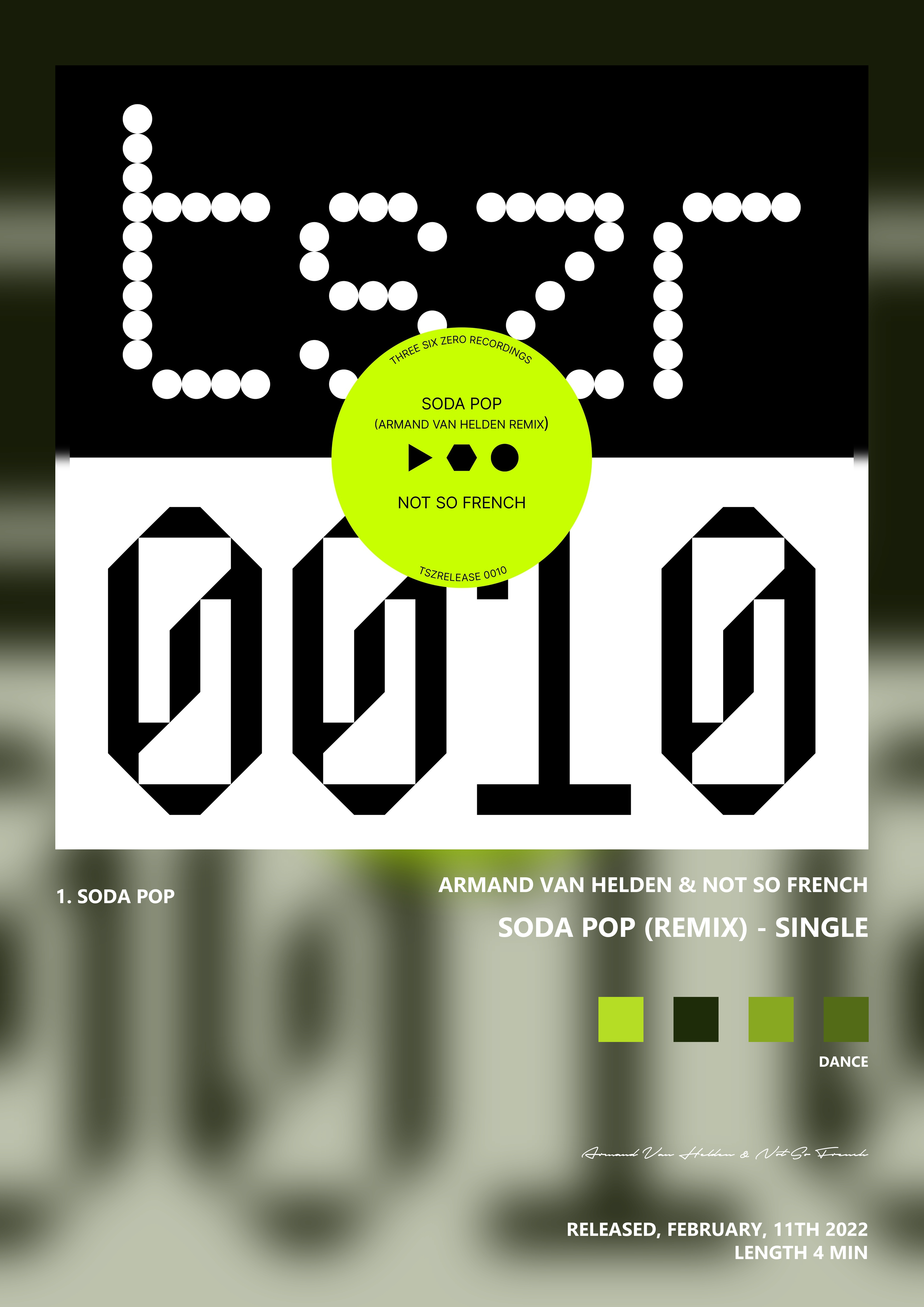 Music poster: Armand Van Helden Not So French - Soda Pop Remix - Single