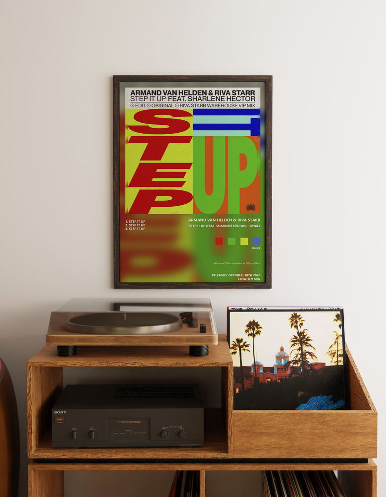 Music poster: Armand Van Helden Riva Starr - Step It Up feat Sharlene Hector - Single