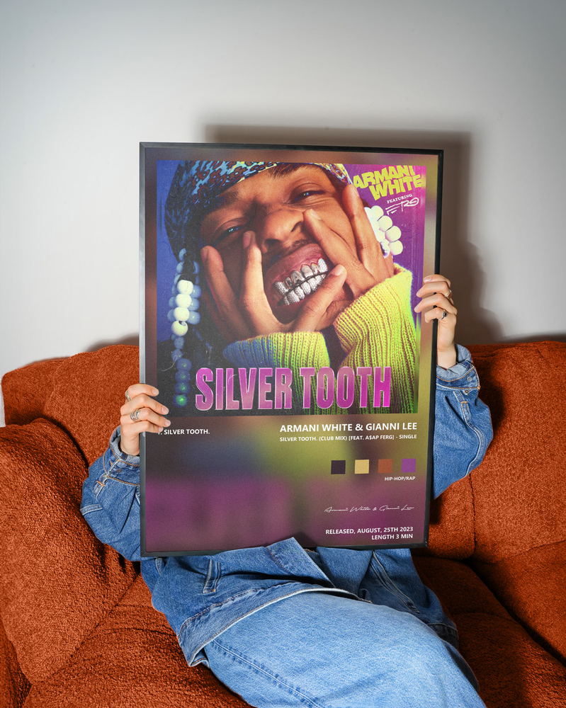 Music poster: Armani White Gianni Lee - SILVER TOOTH Club Mix feat AAP Ferg - Single