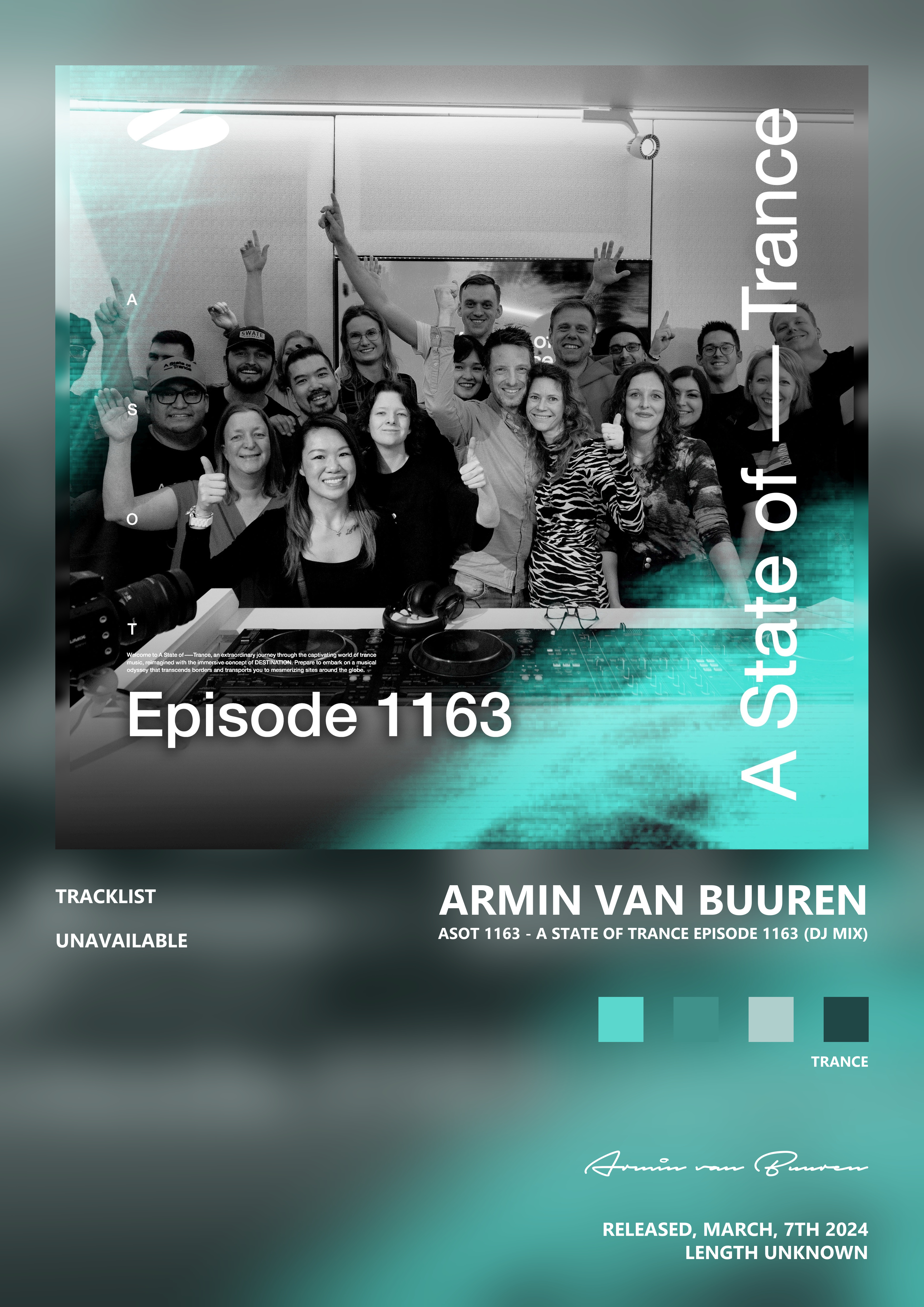 Music poster: Armin van Buuren - ASOT 1163 - A State of Trance Episode 1163 DJ Mix