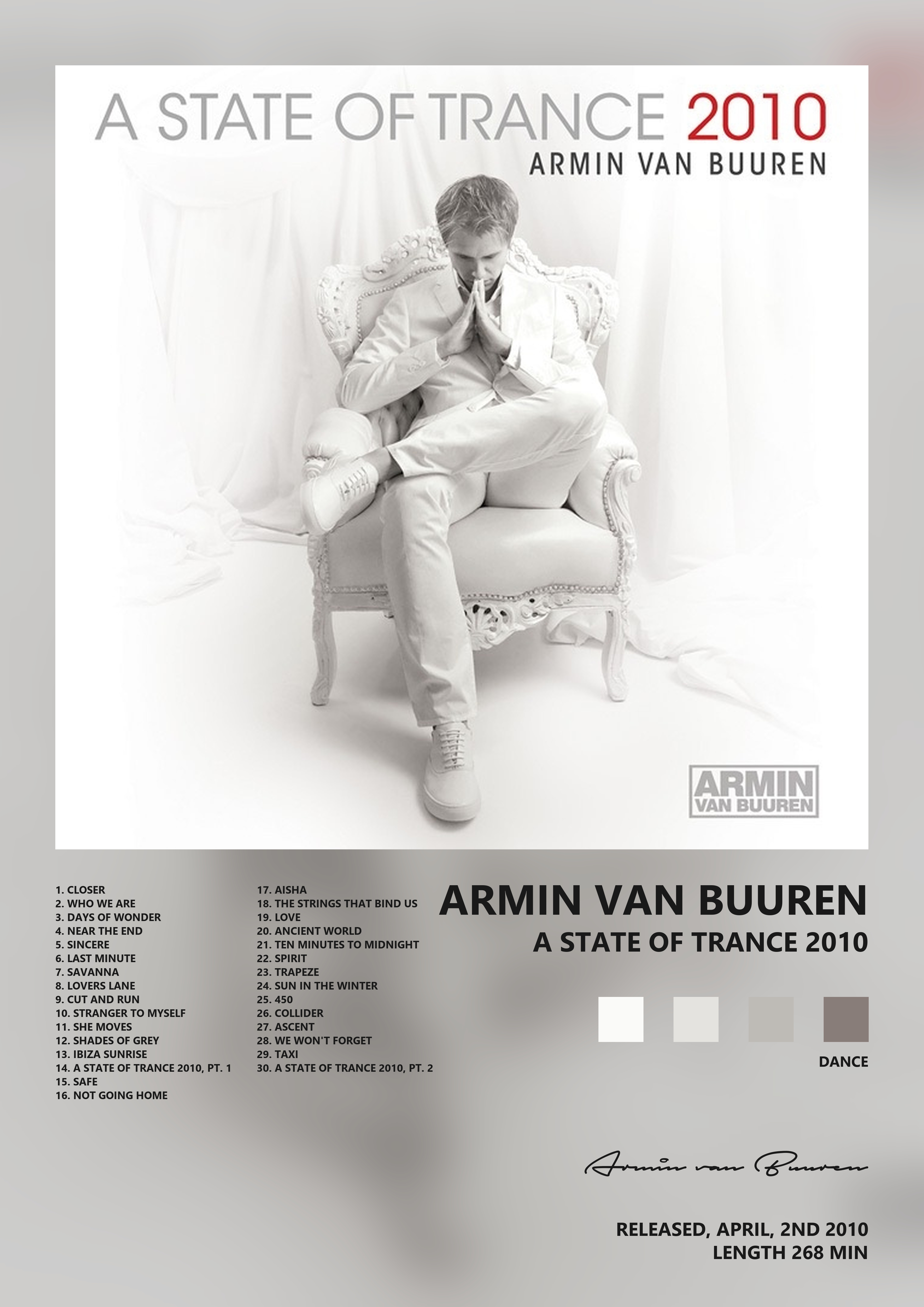 Music poster: Armin van Buuren - A State of Trance 2010