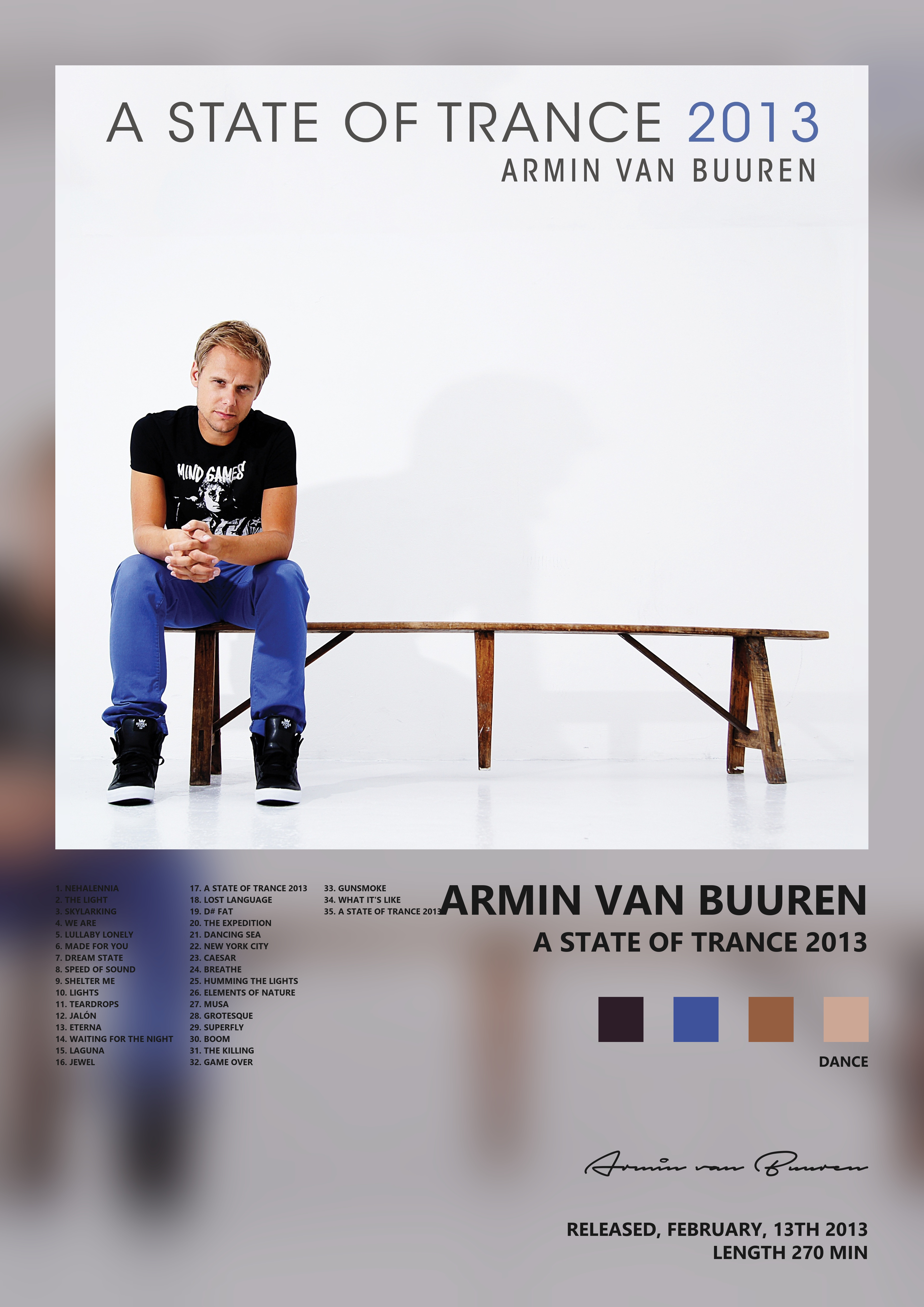 Music poster: Armin van Buuren - A State of Trance 2013
