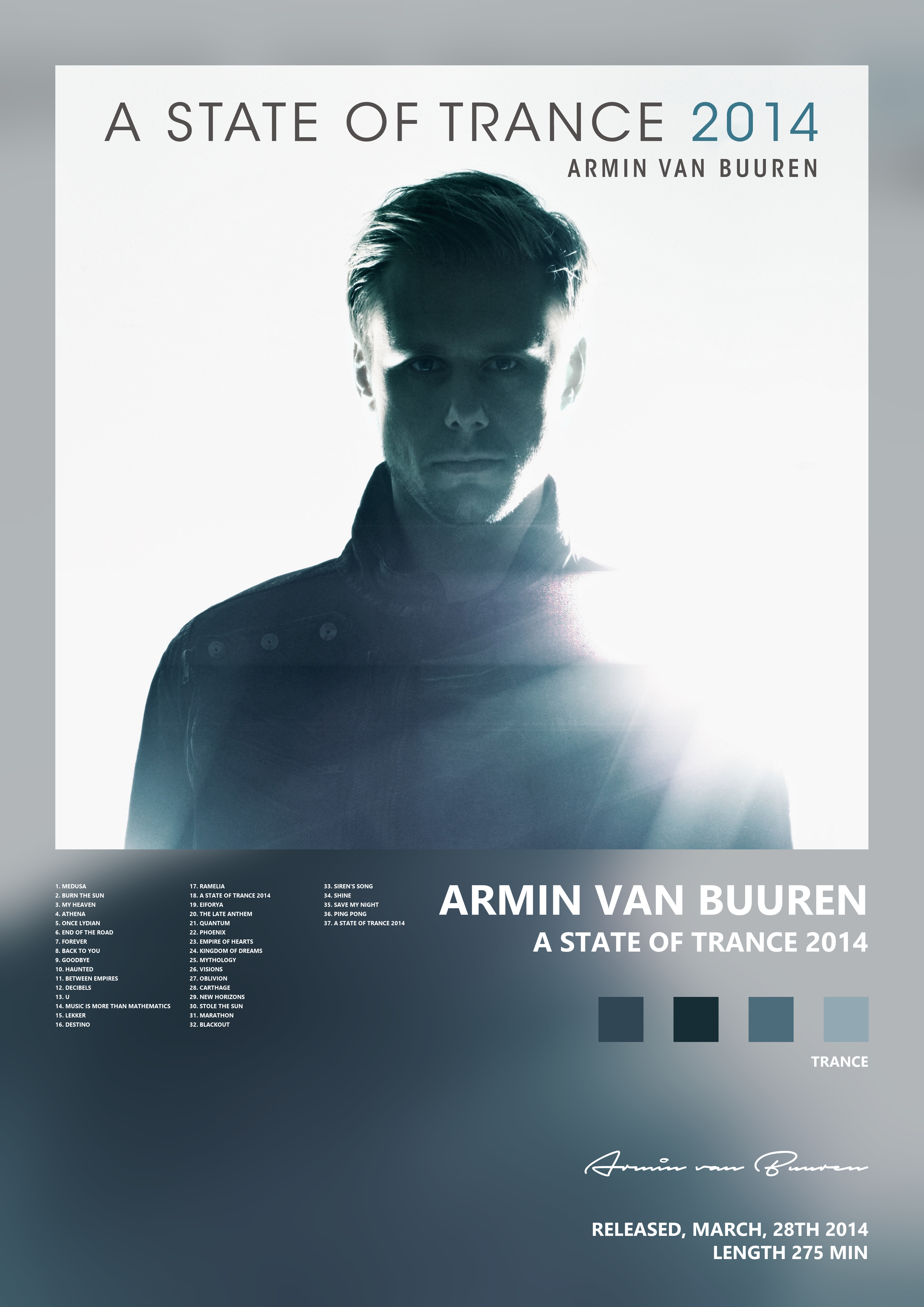 Music poster: Armin van Buuren - A State of Trance 2014