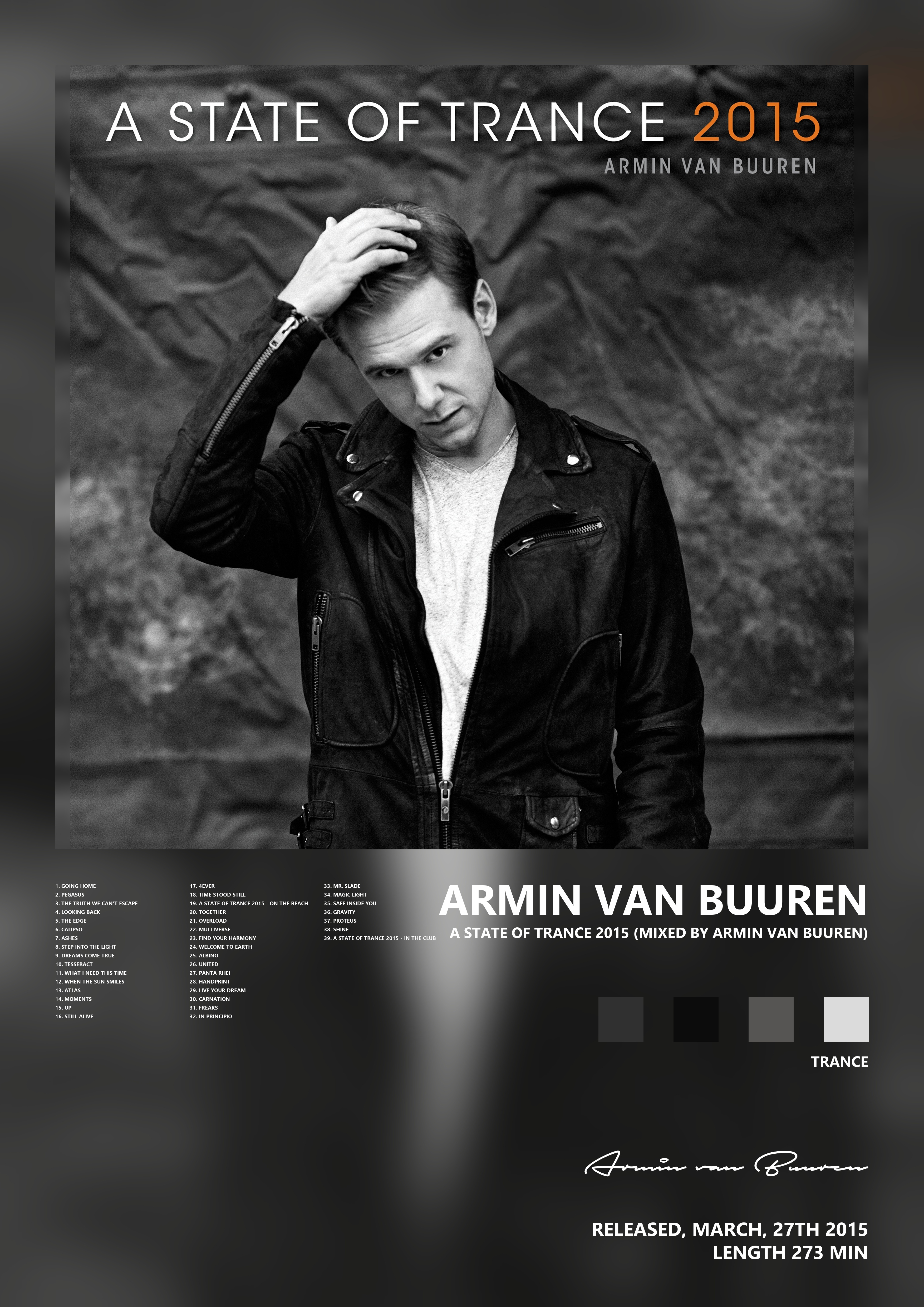 Music poster: Armin van Buuren - A State of Trance 2015 Mixed by Armin van Buuren