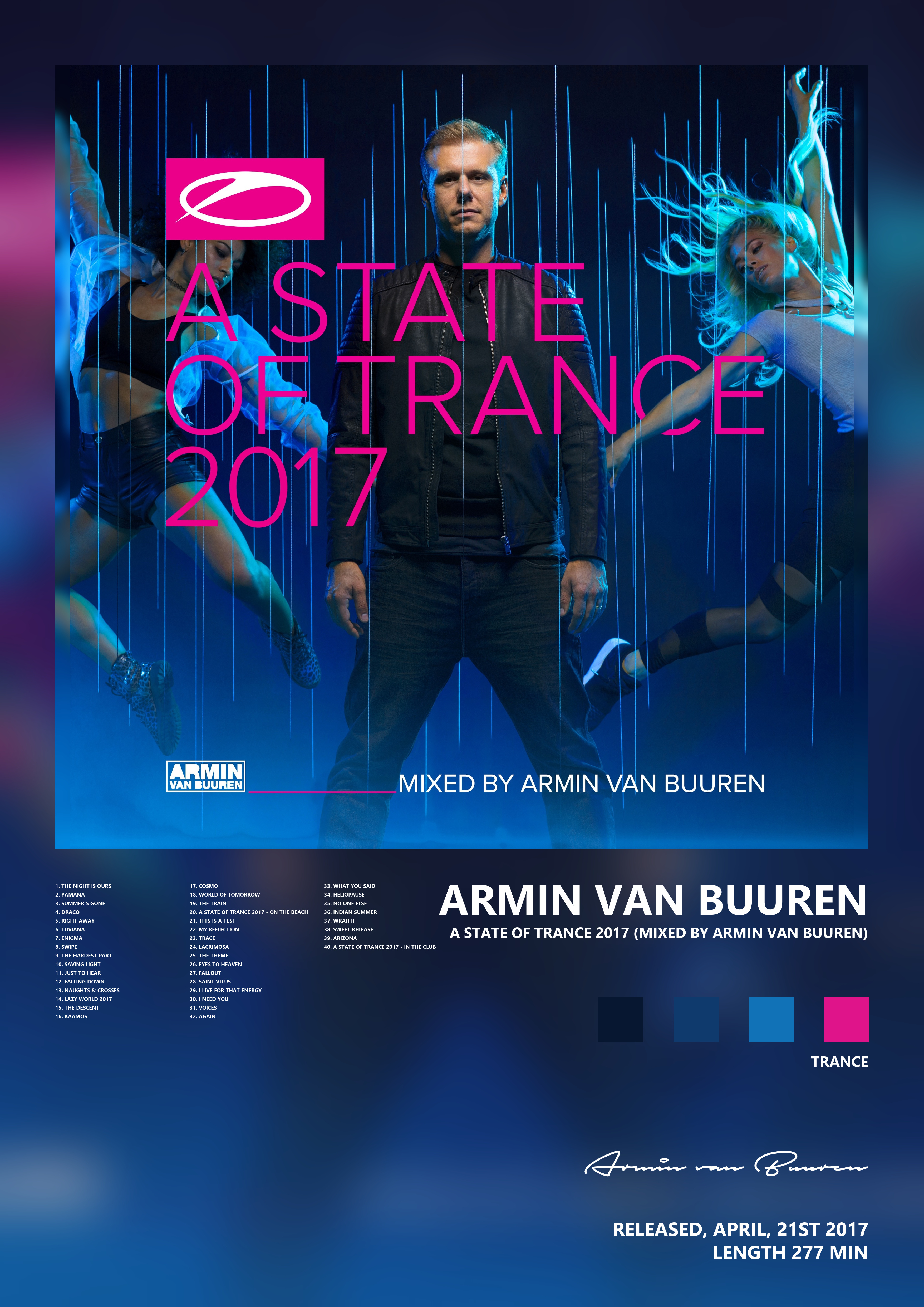 Music poster: Armin van Buuren - A State of Trance 2017 Mixed By Armin van Buuren