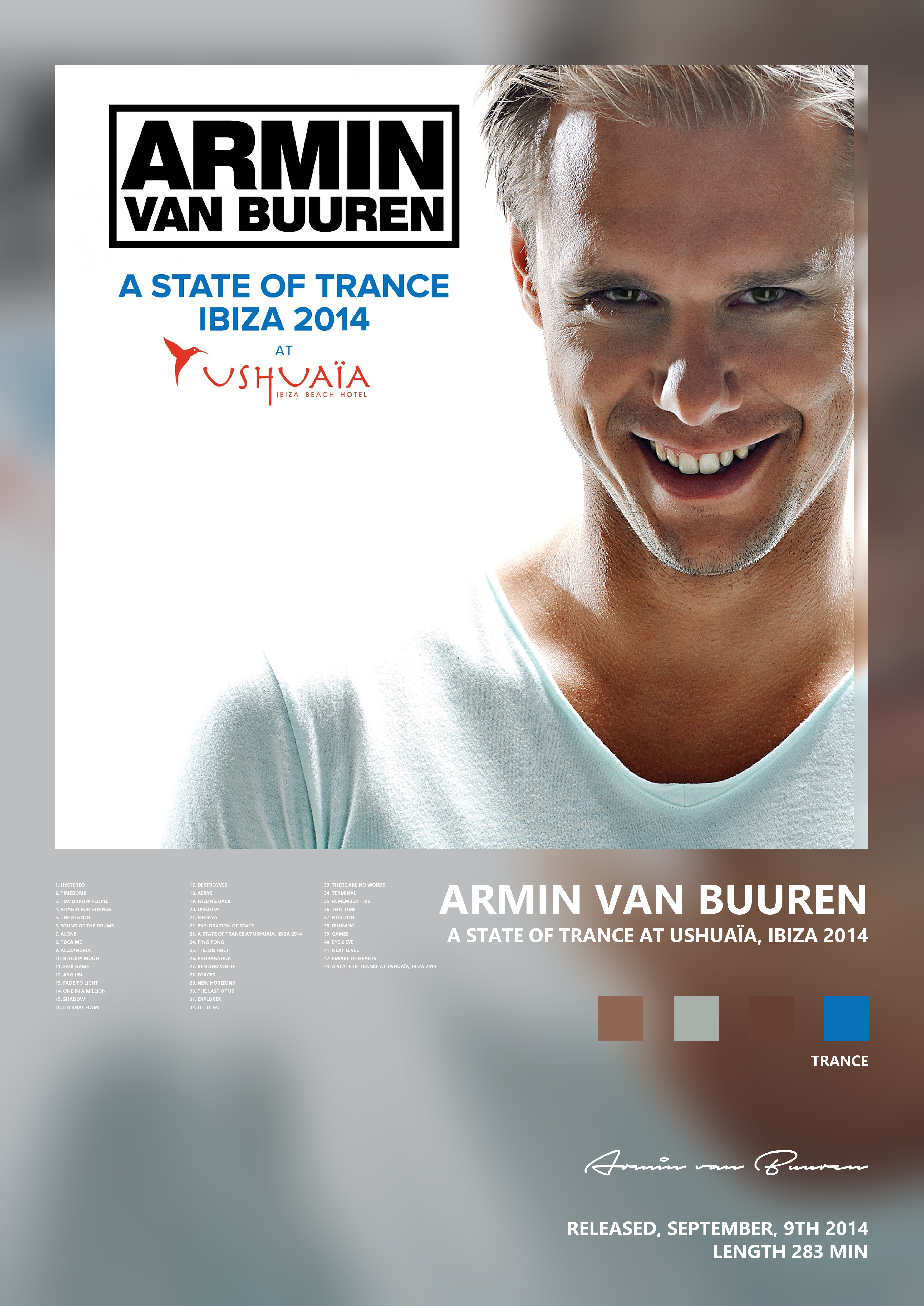Music poster: Armin van Buuren - A State of Trance At Ushuaïa Ibiza 2014