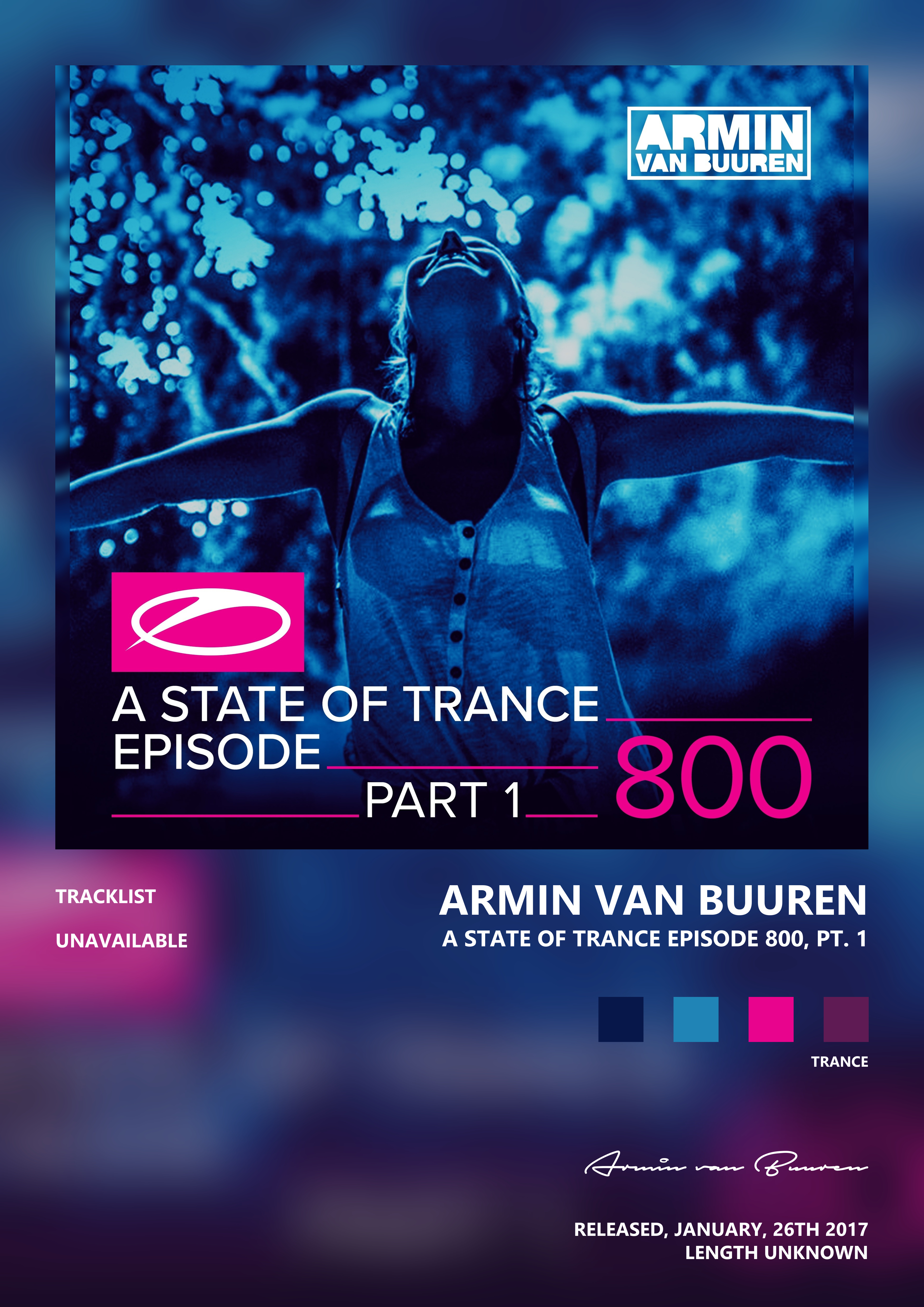 Music poster: Armin van Buuren - A State of Trance Episode 800 Pt 1