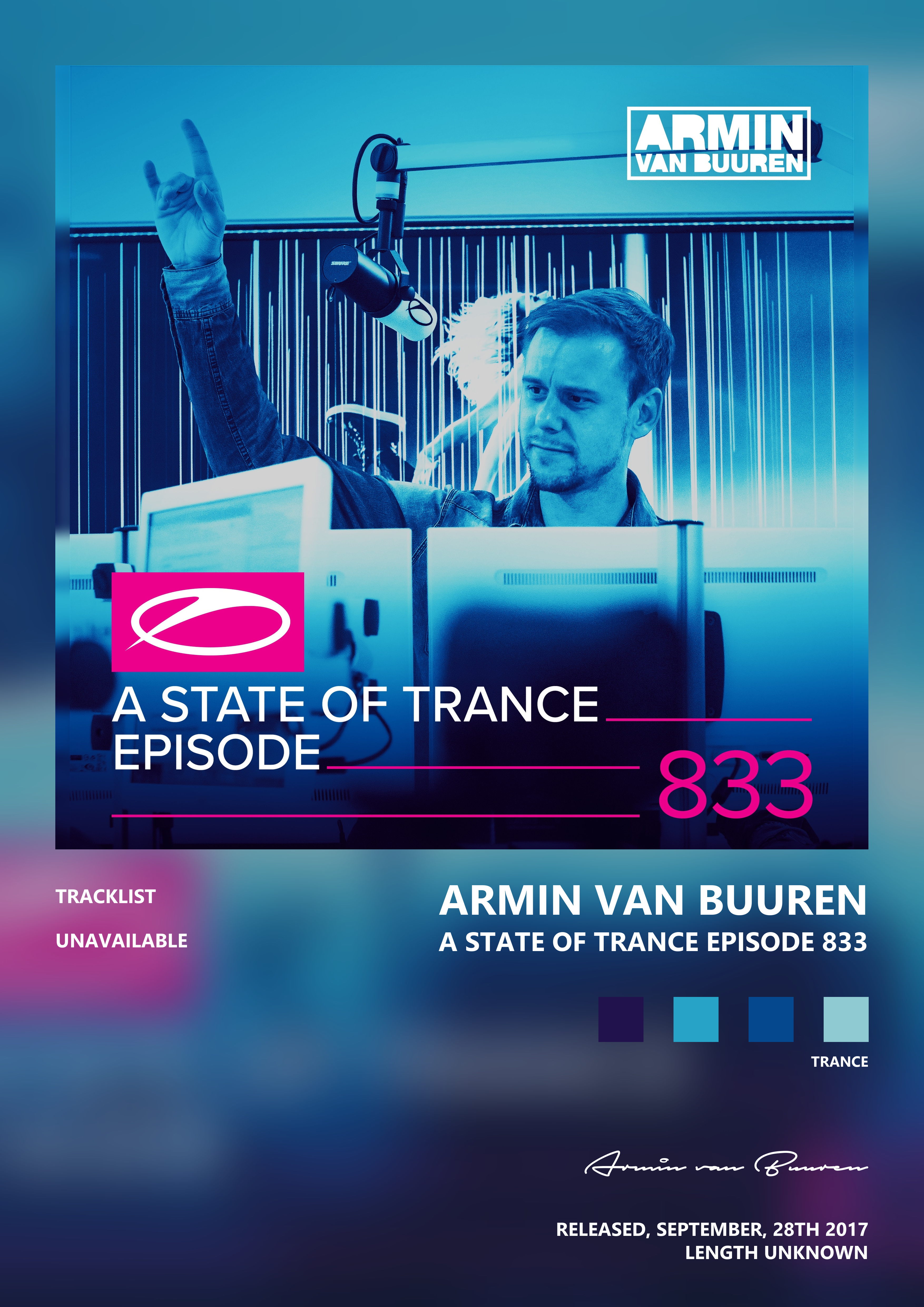 Music poster: Armin van Buuren - A State of Trance Episode 833