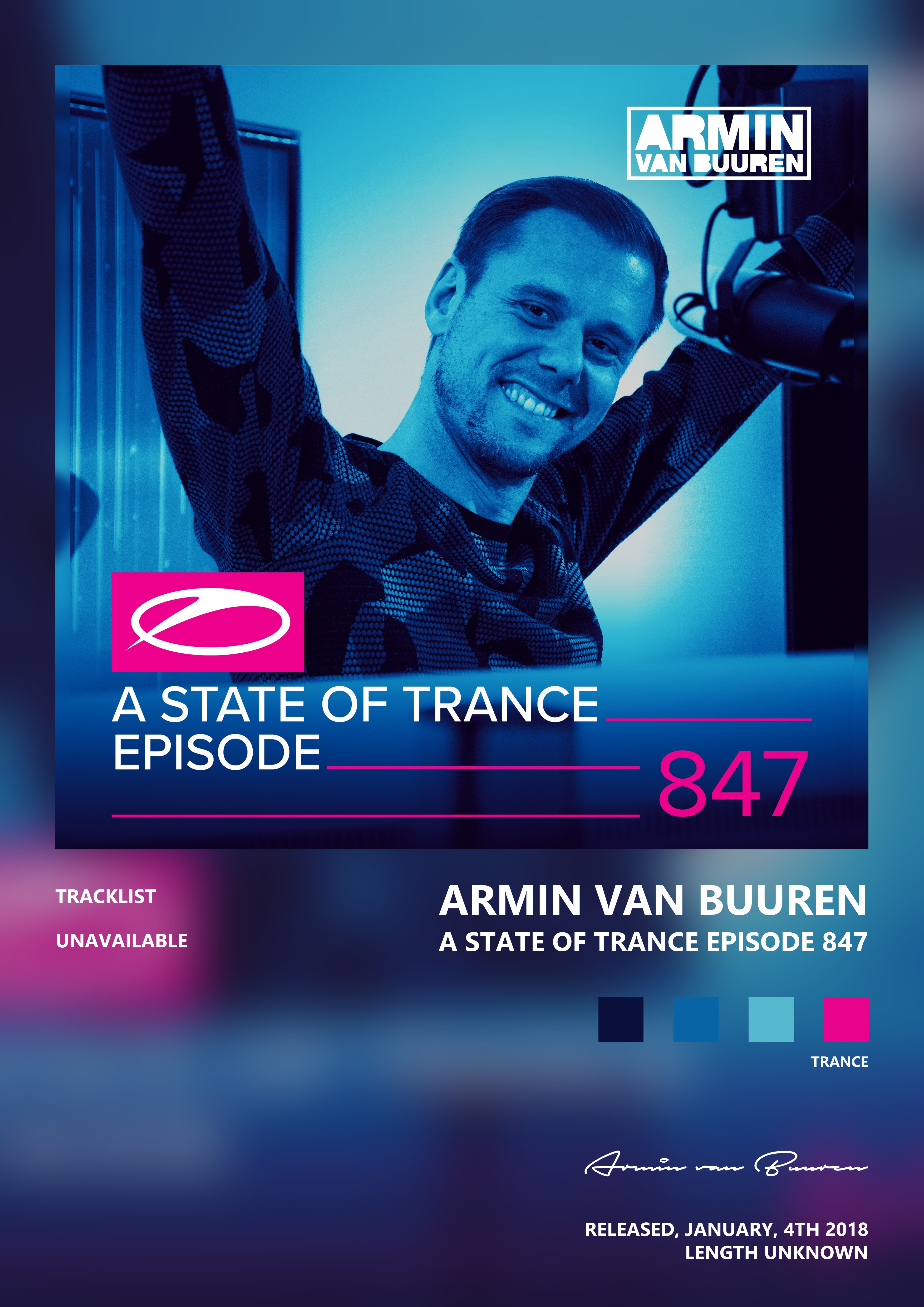Music poster: Armin van Buuren - A State of Trance Episode 847