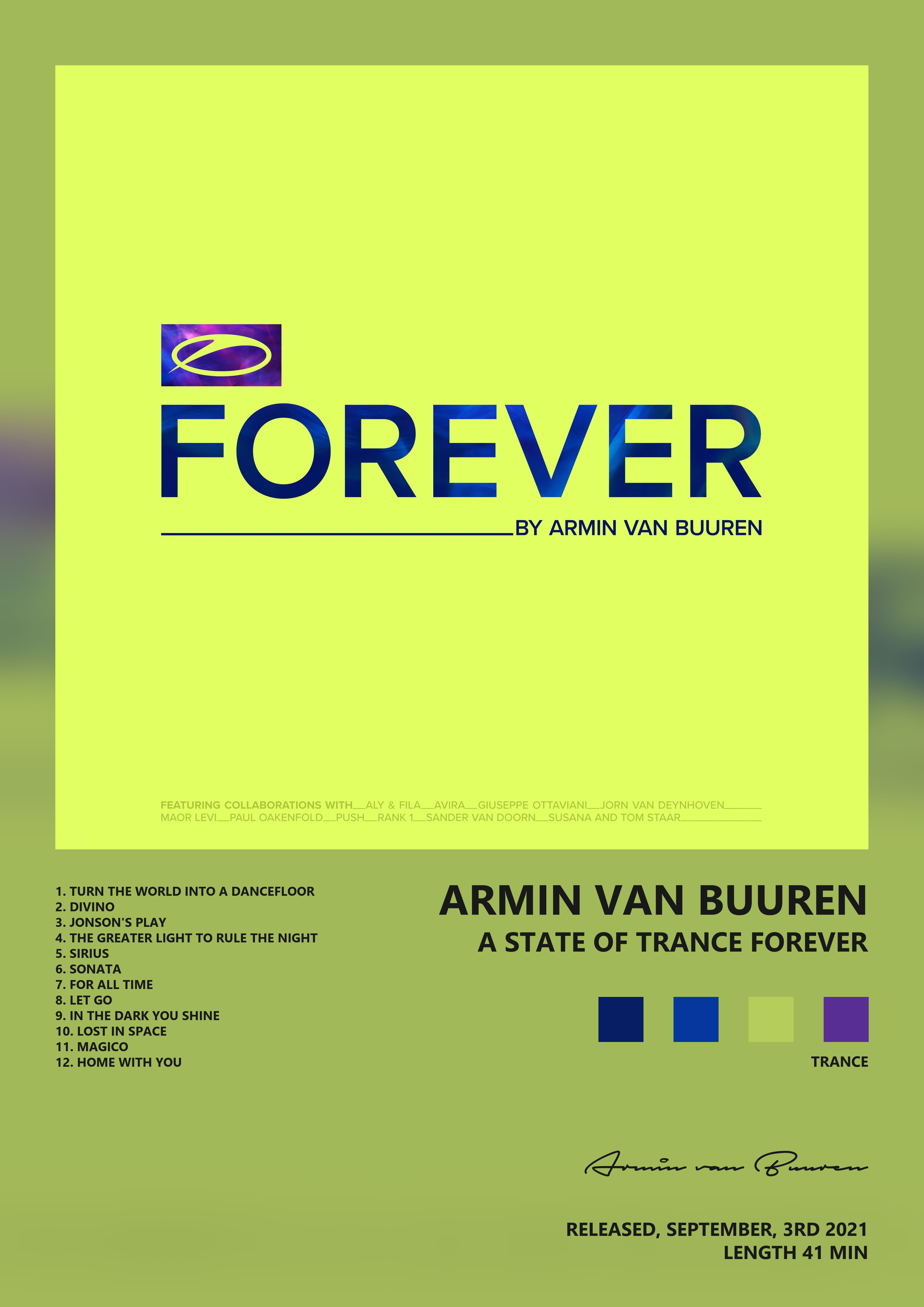 Music poster: Armin van Buuren - A State of Trance Forever