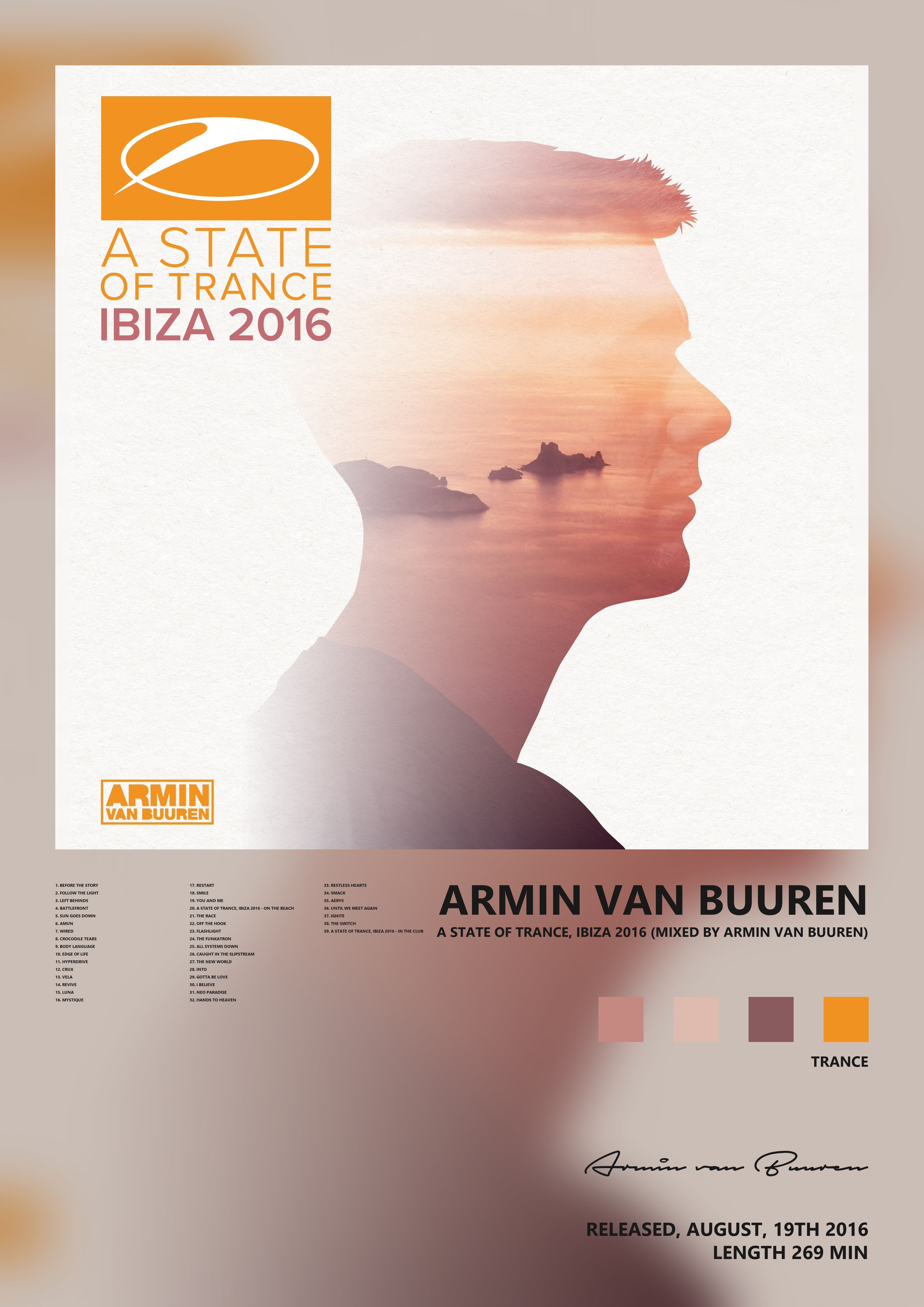 Music poster: Armin van Buuren - A State of Trance Ibiza 2016 Mixed by Armin van Buuren