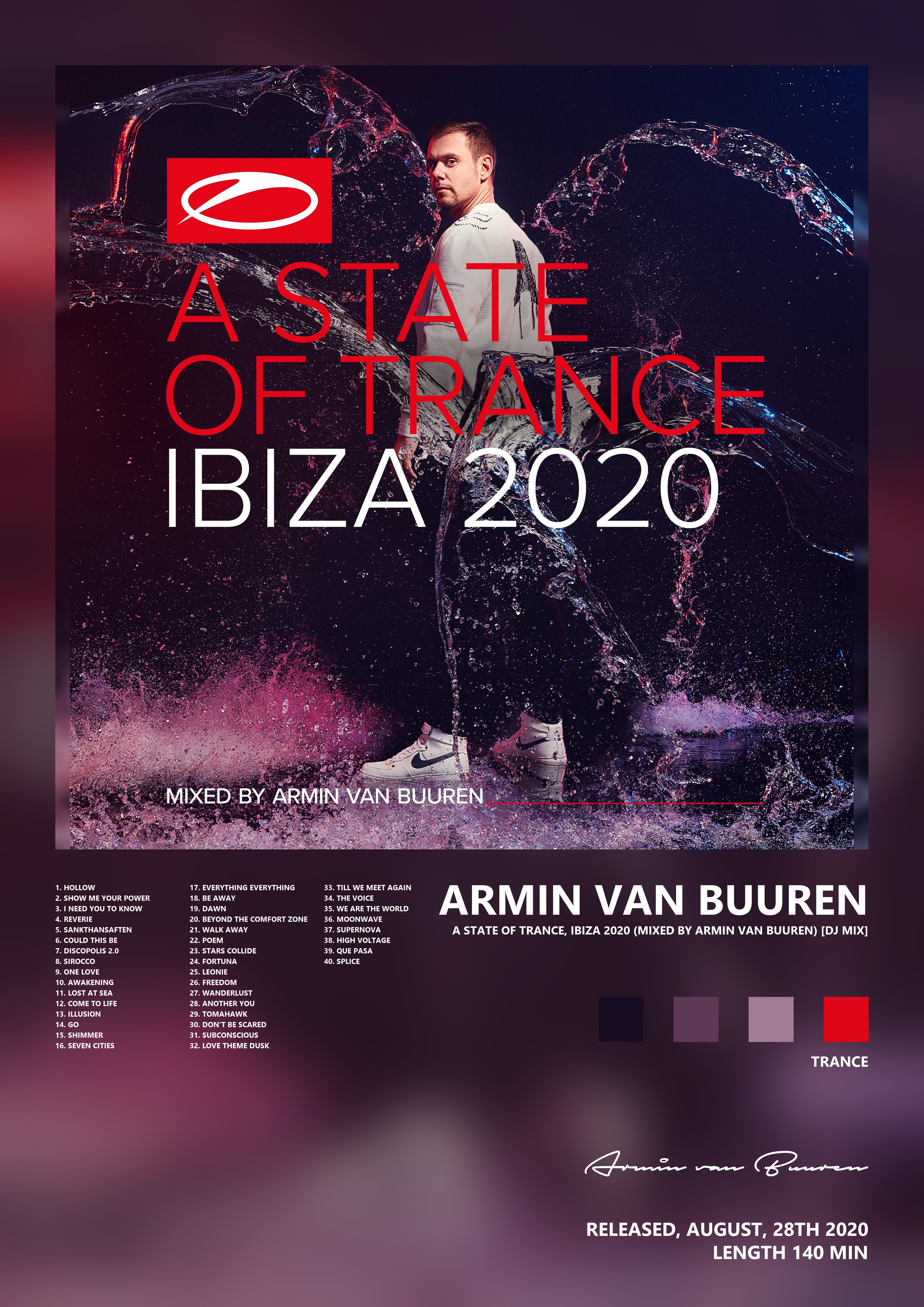Music poster: Armin van Buuren - A State of Trance Ibiza 2020 Mixed by Armin van Buuren DJ Mix