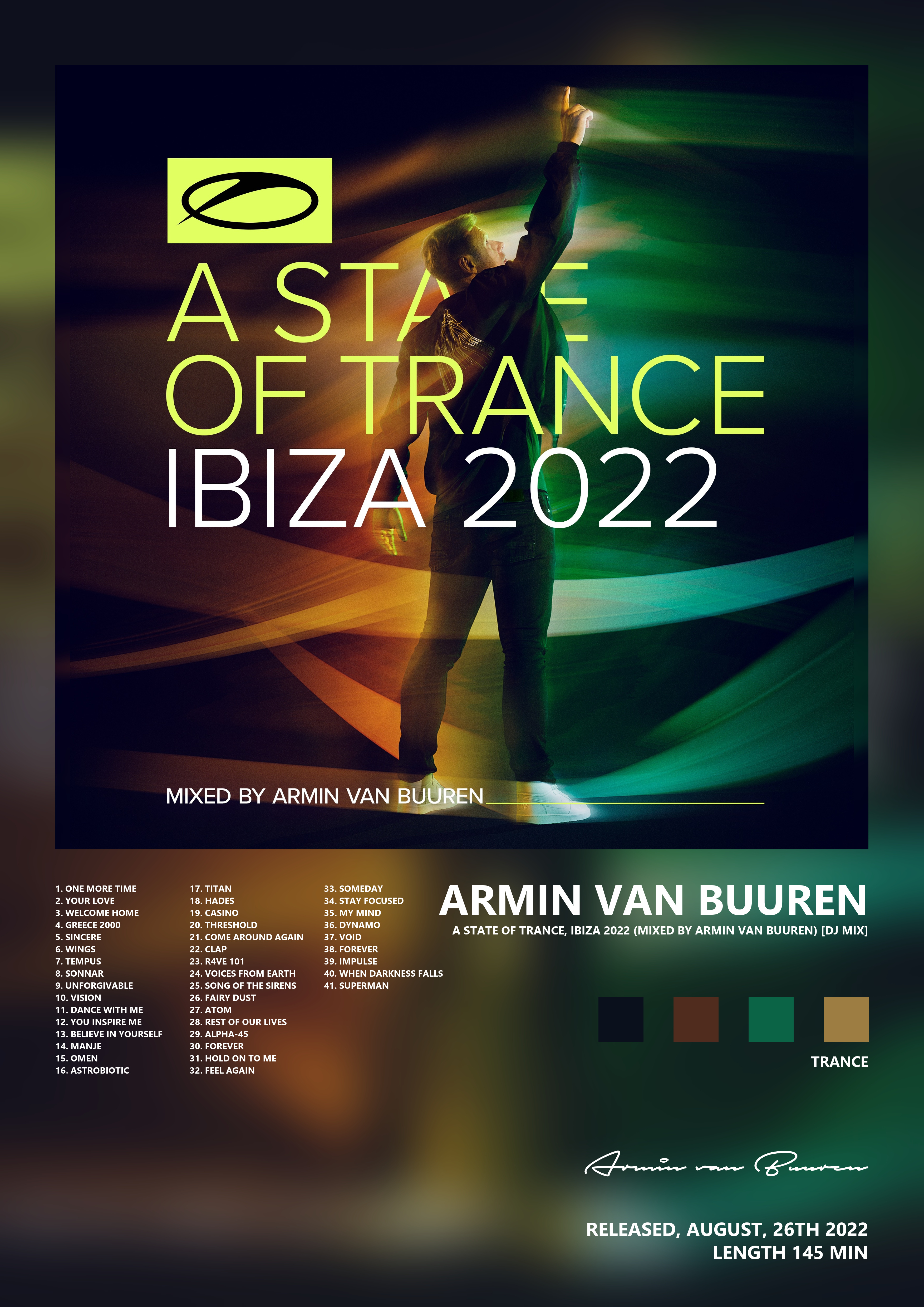 Music poster: Armin van Buuren - A State of Trance Ibiza 2022 Mixed by Armin van Buuren DJ Mix