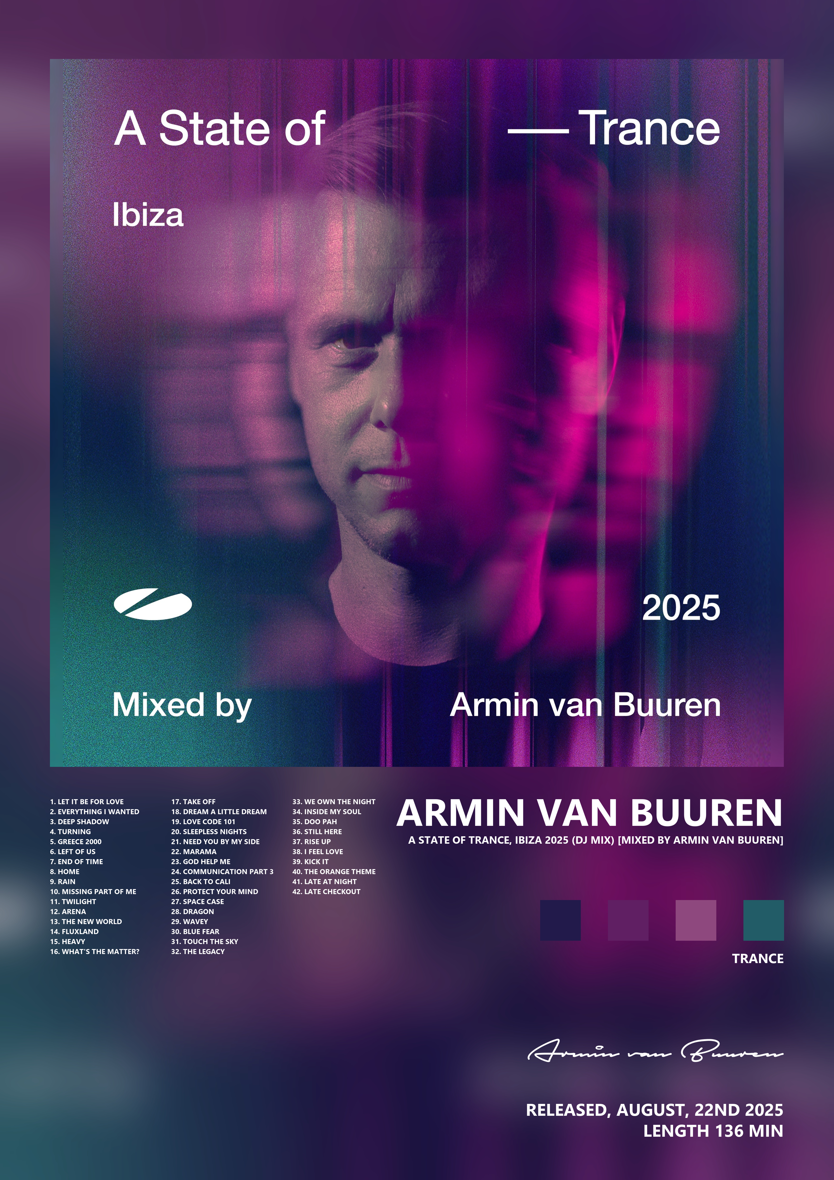 Music poster: Armin van Buuren - A State of Trance Ibiza 2025 DJ Mix Mixed by Armin Van Buuren