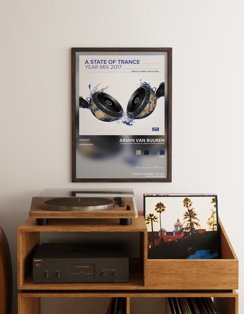 Music poster: Armin van Buuren - A State of Trance Year Mix 2017 Mixed by Armin van Buuren