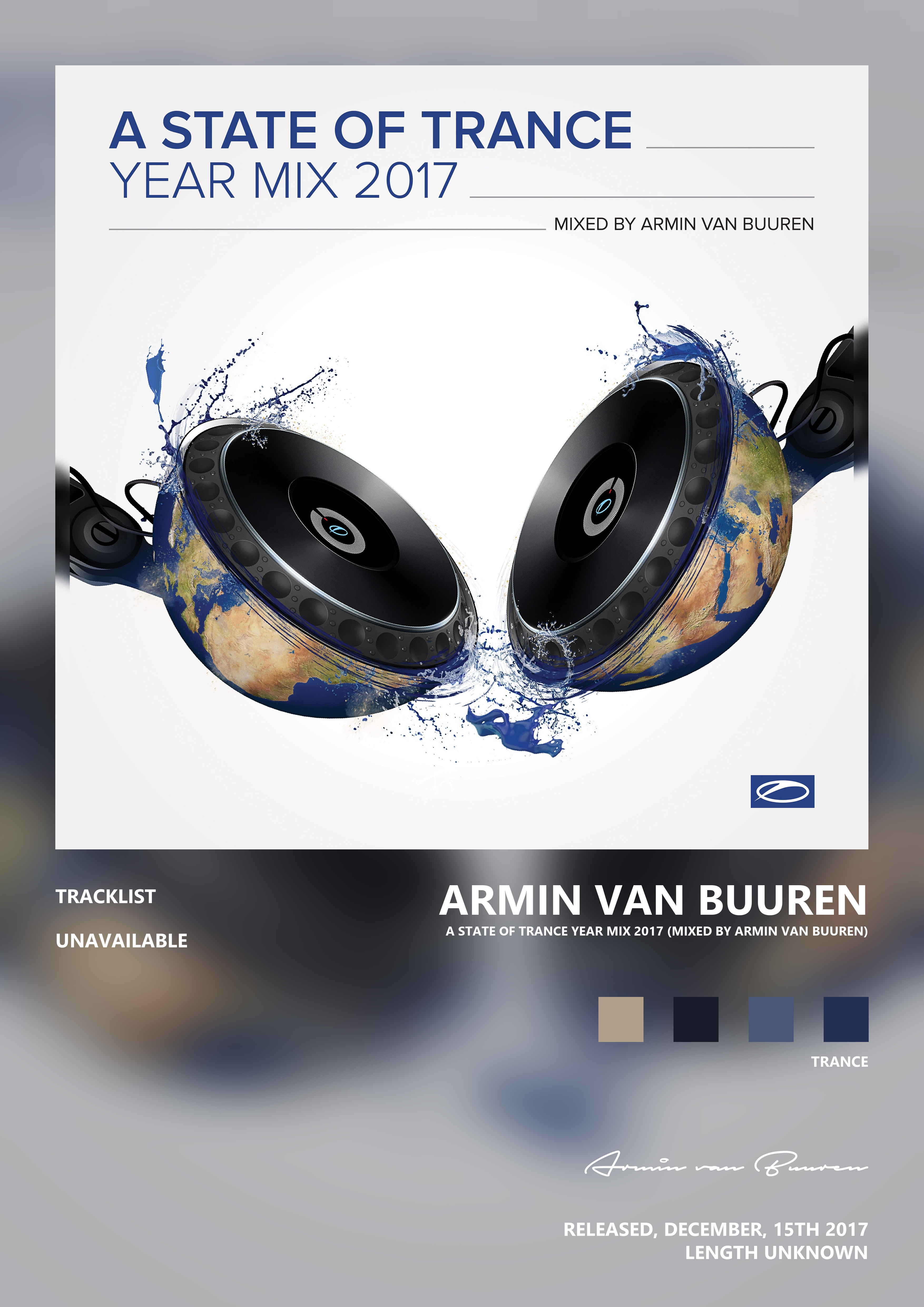 Music poster: Armin van Buuren - A State of Trance Year Mix 2017 Mixed by Armin van Buuren
