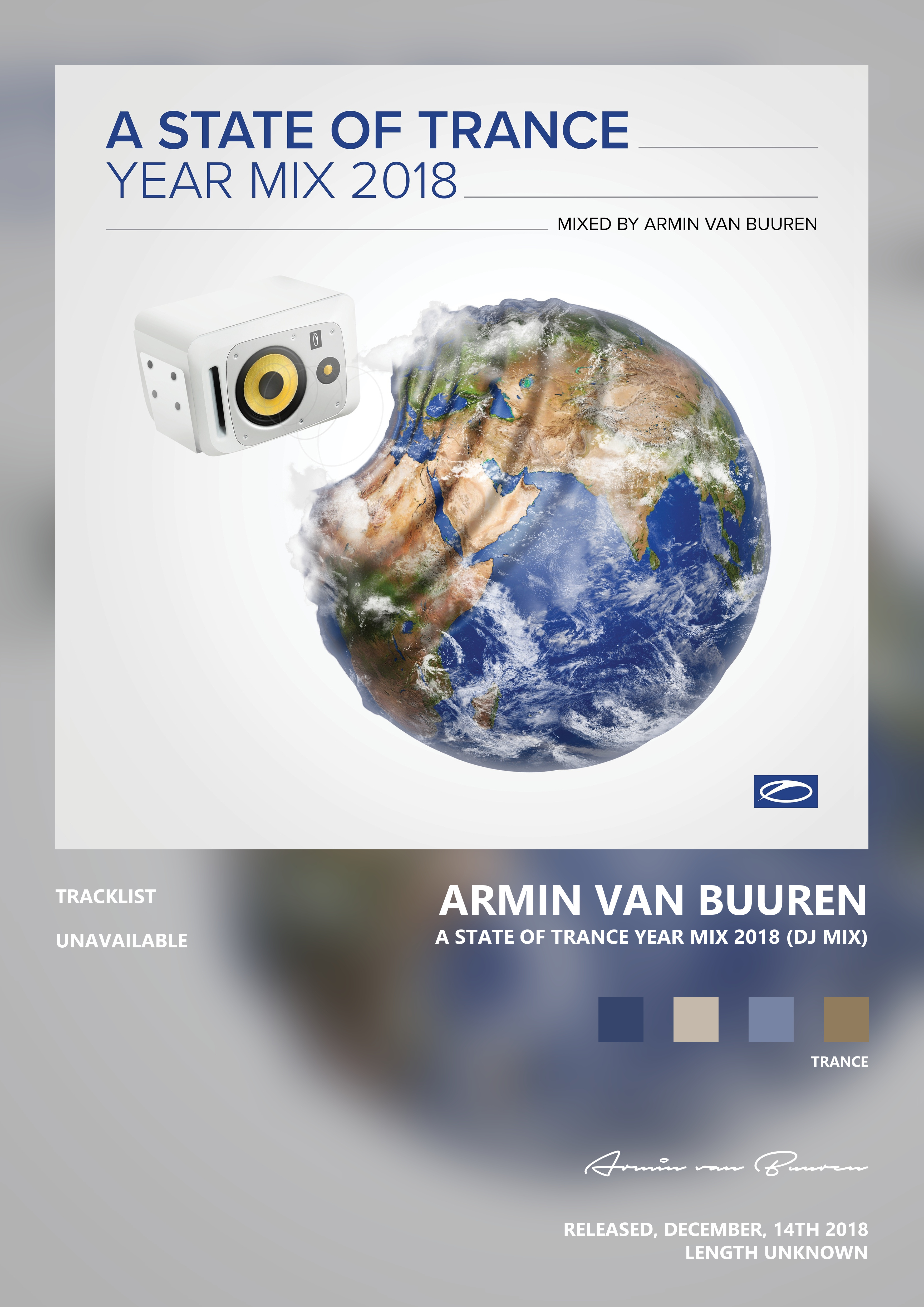 Music poster: Armin van Buuren - A State of Trance Year Mix 2018 DJ Mix