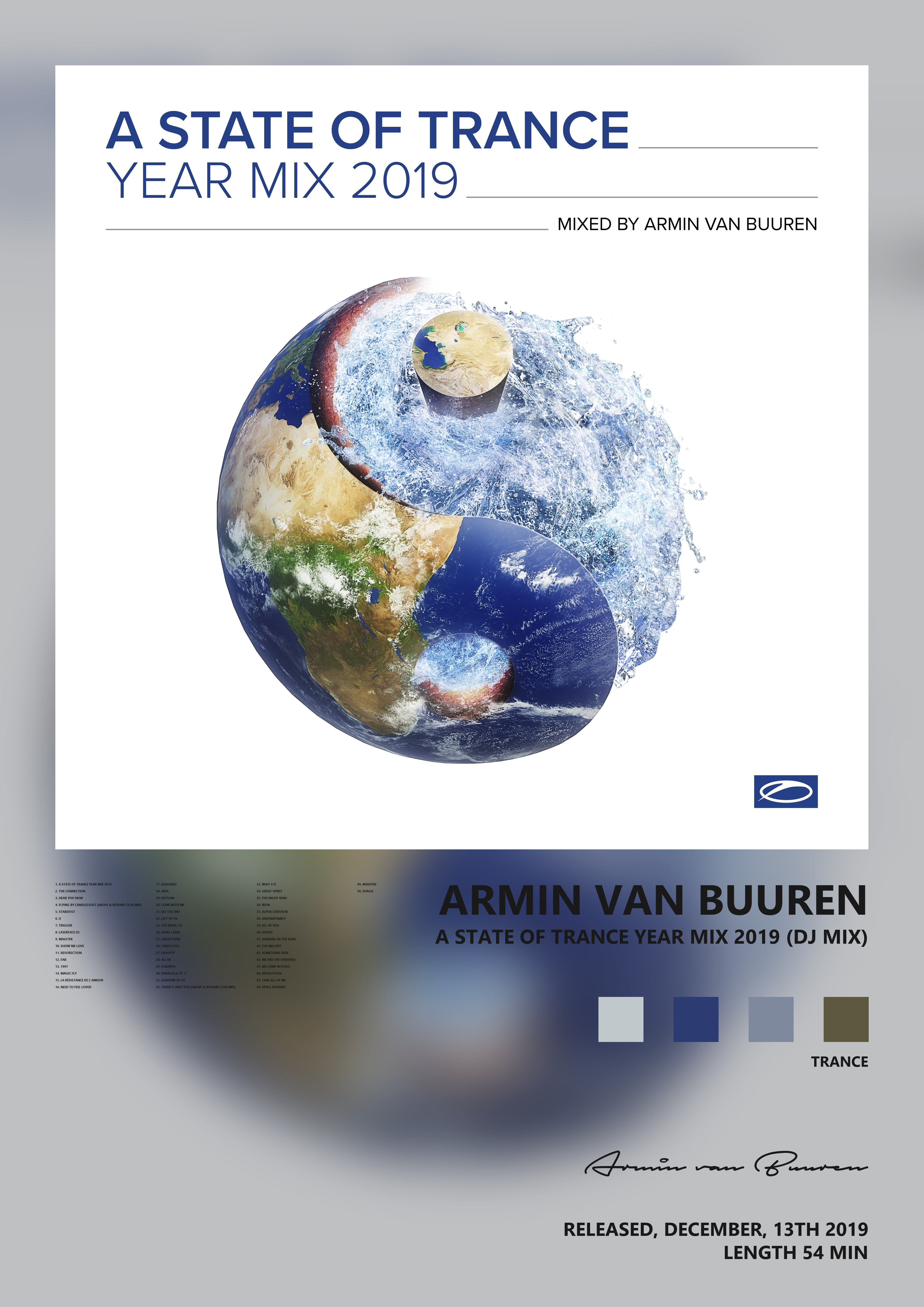 Music poster: Armin van Buuren - A State of Trance Year Mix 2019 DJ Mix