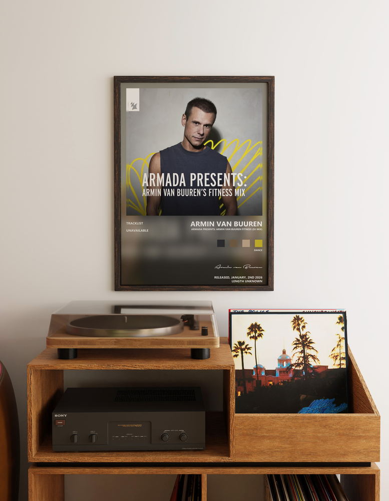 Music poster: Armin van Buuren - Armada Presents Armin van Buuren Fitness DJ Mix