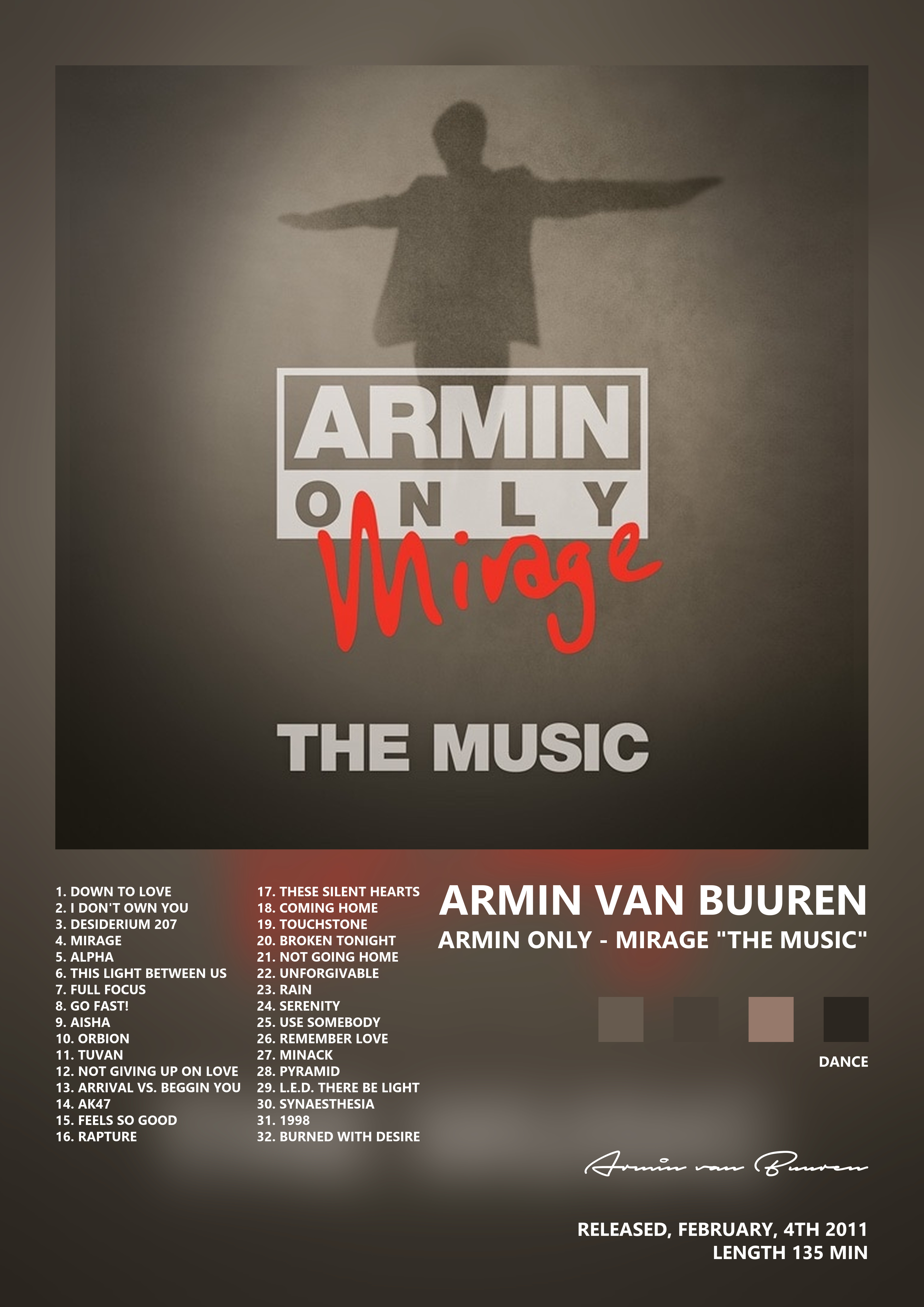 Music poster: Armin van Buuren - Armin Only - Mirage The Music