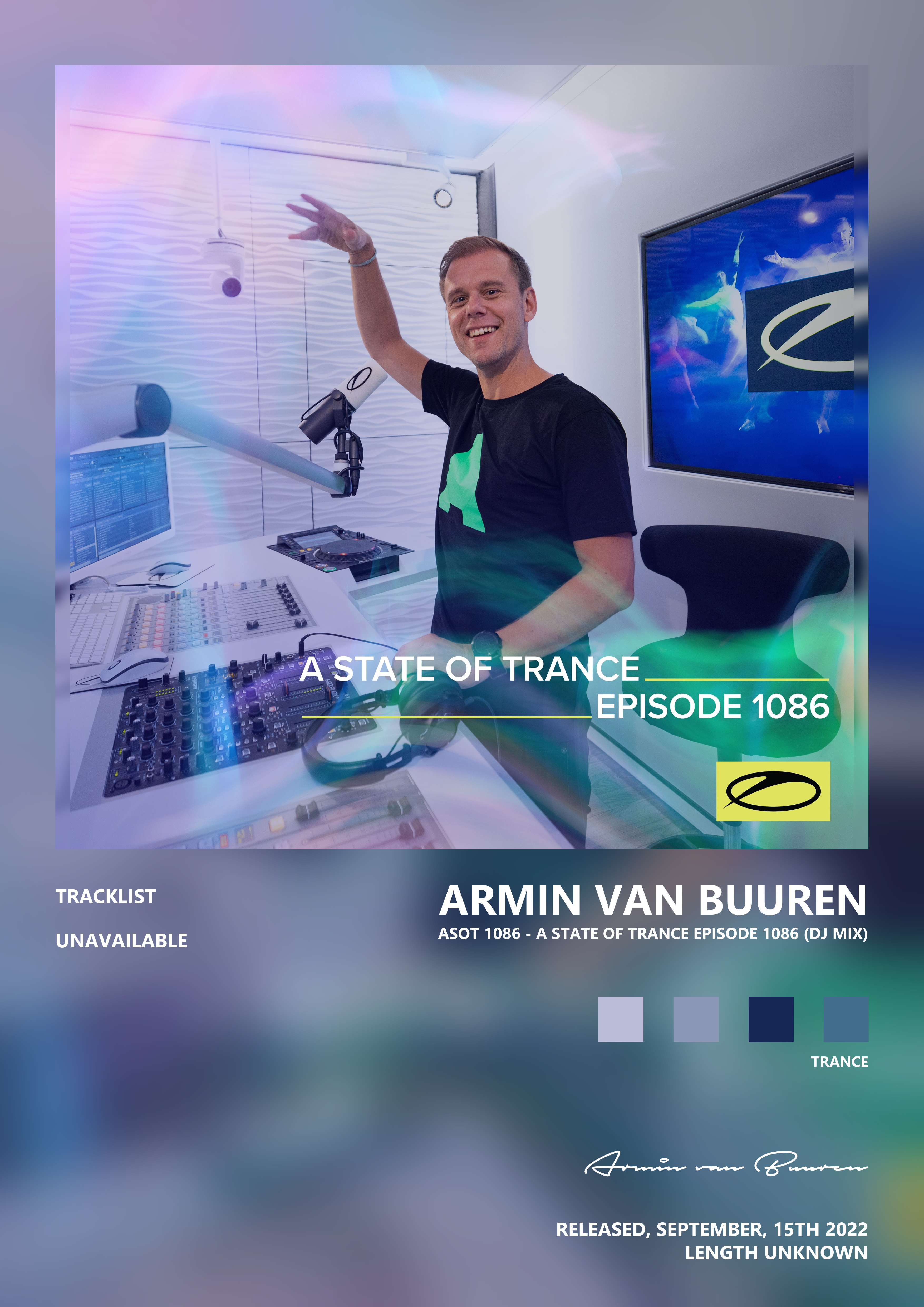Music poster: Armin van Buuren - Asot 1086 - A State of Trance Episode 1086 DJ Mix