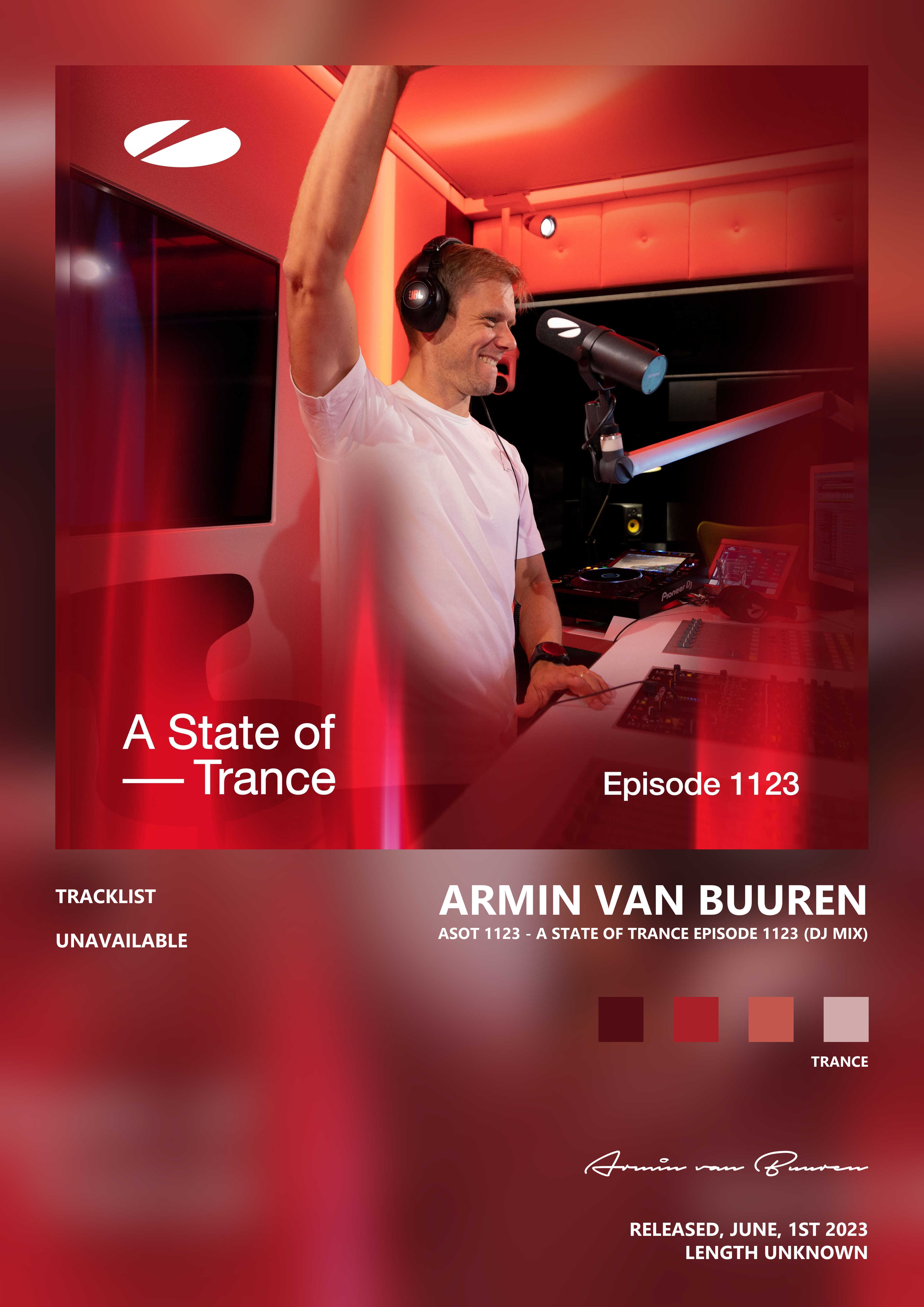 Music poster: Armin van Buuren - Asot 1123 - A State of Trance Episode 1123 DJ Mix