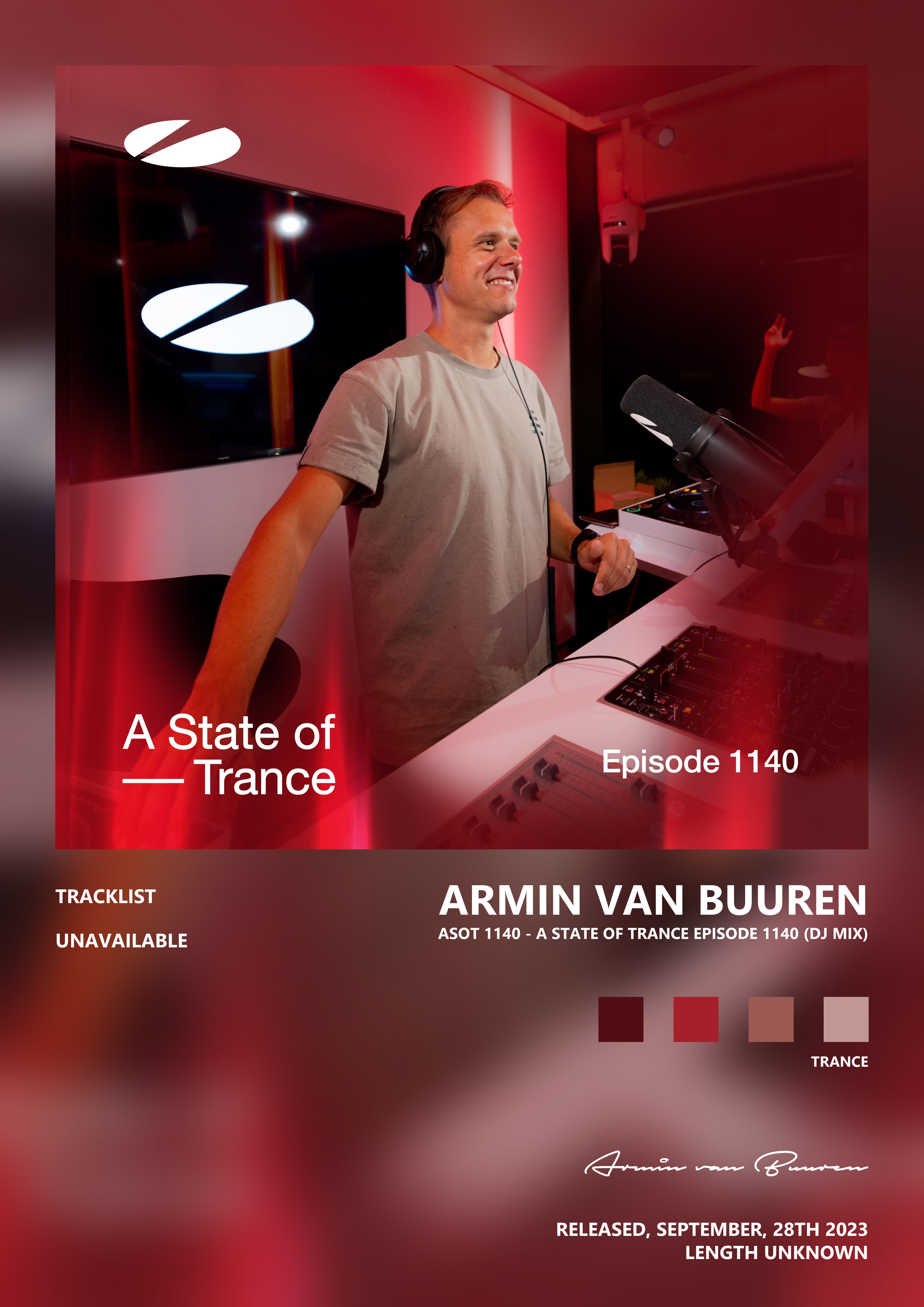 Music poster: Armin van Buuren - Asot 1140 - A State of Trance Episode 1140 DJ Mix