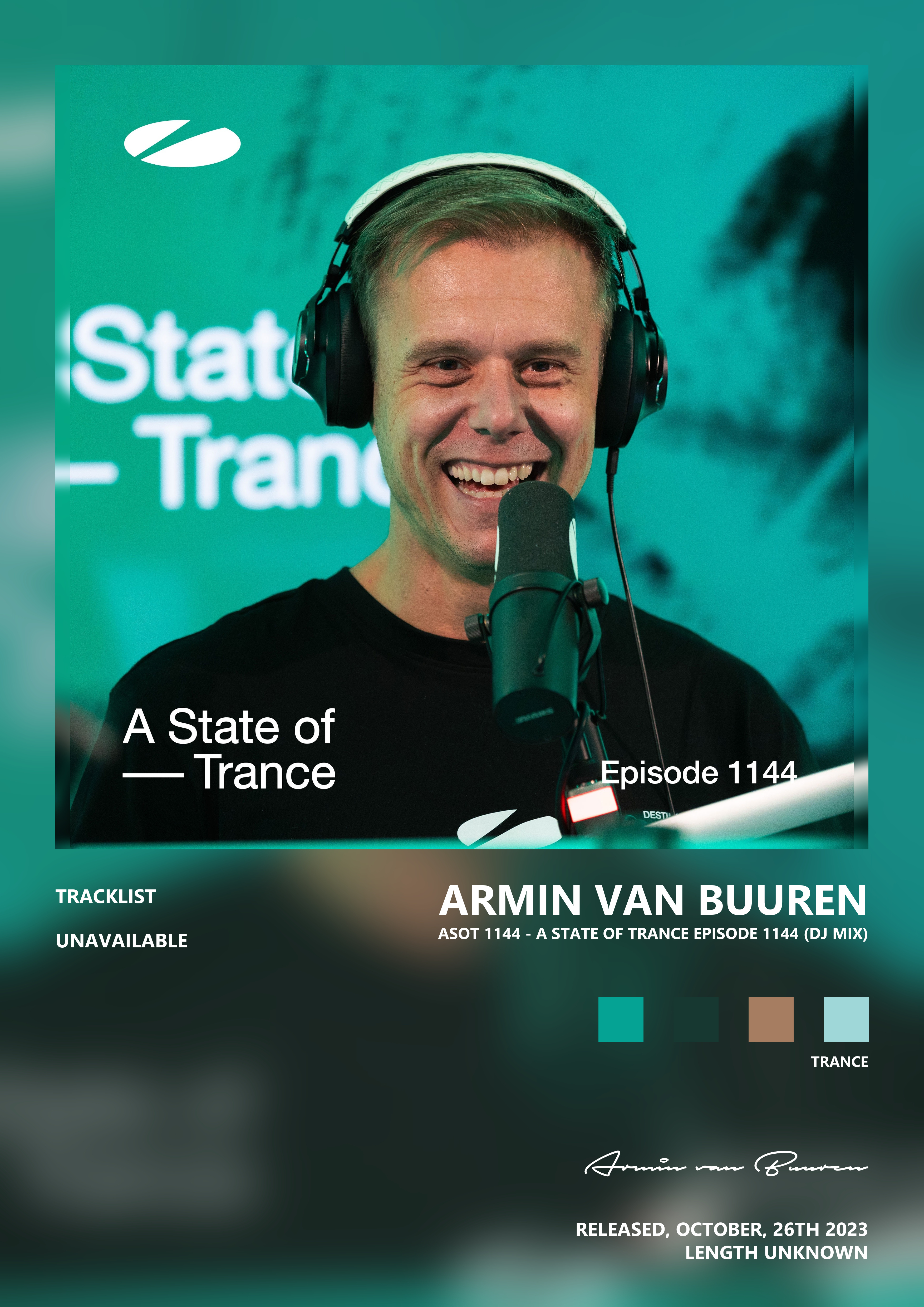 Music poster: Armin van Buuren - Asot 1144 - A State of Trance Episode 1144 DJ Mix