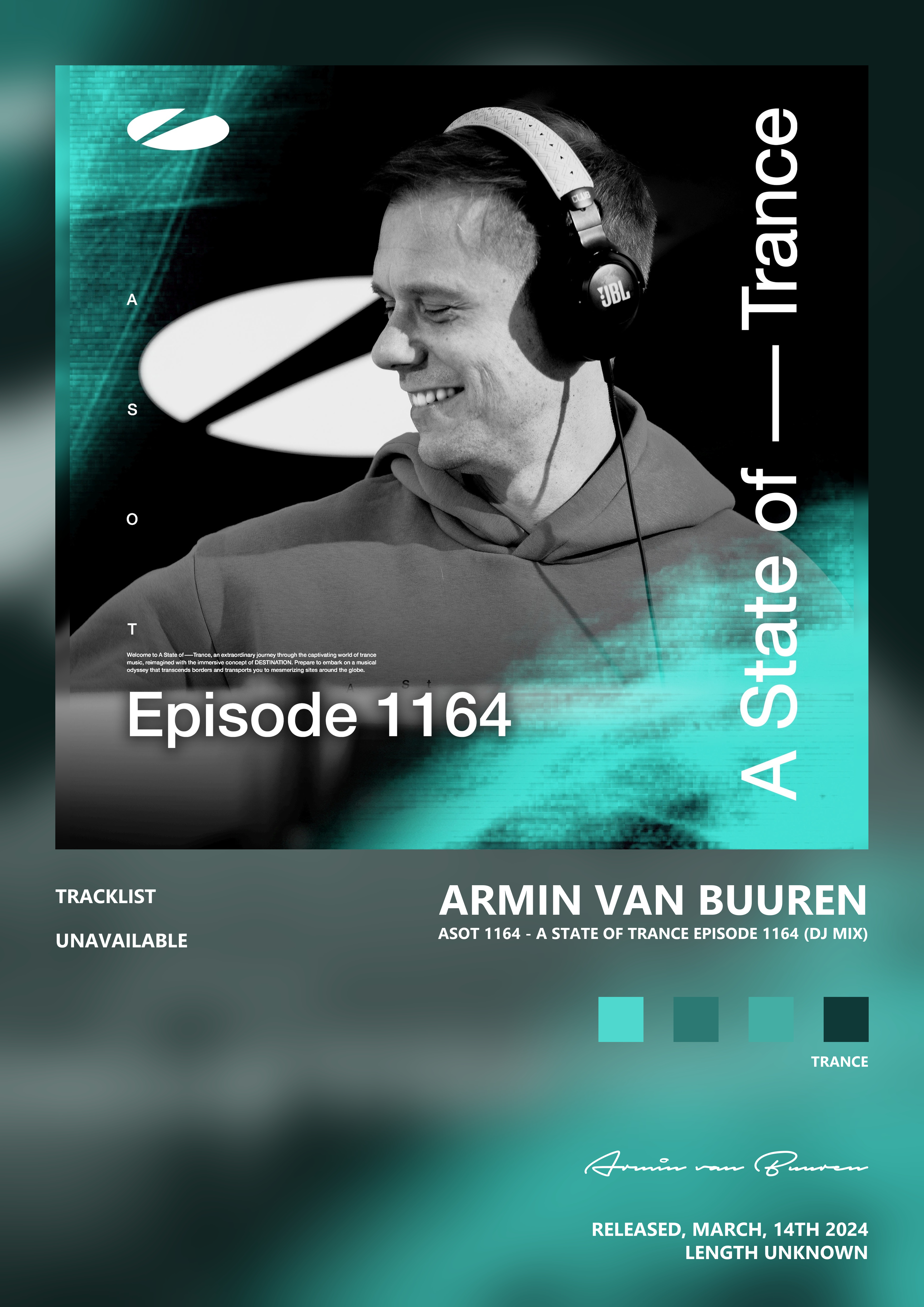Music poster: Armin van Buuren - Asot 1164 - A State of Trance Episode 1164 DJ Mix