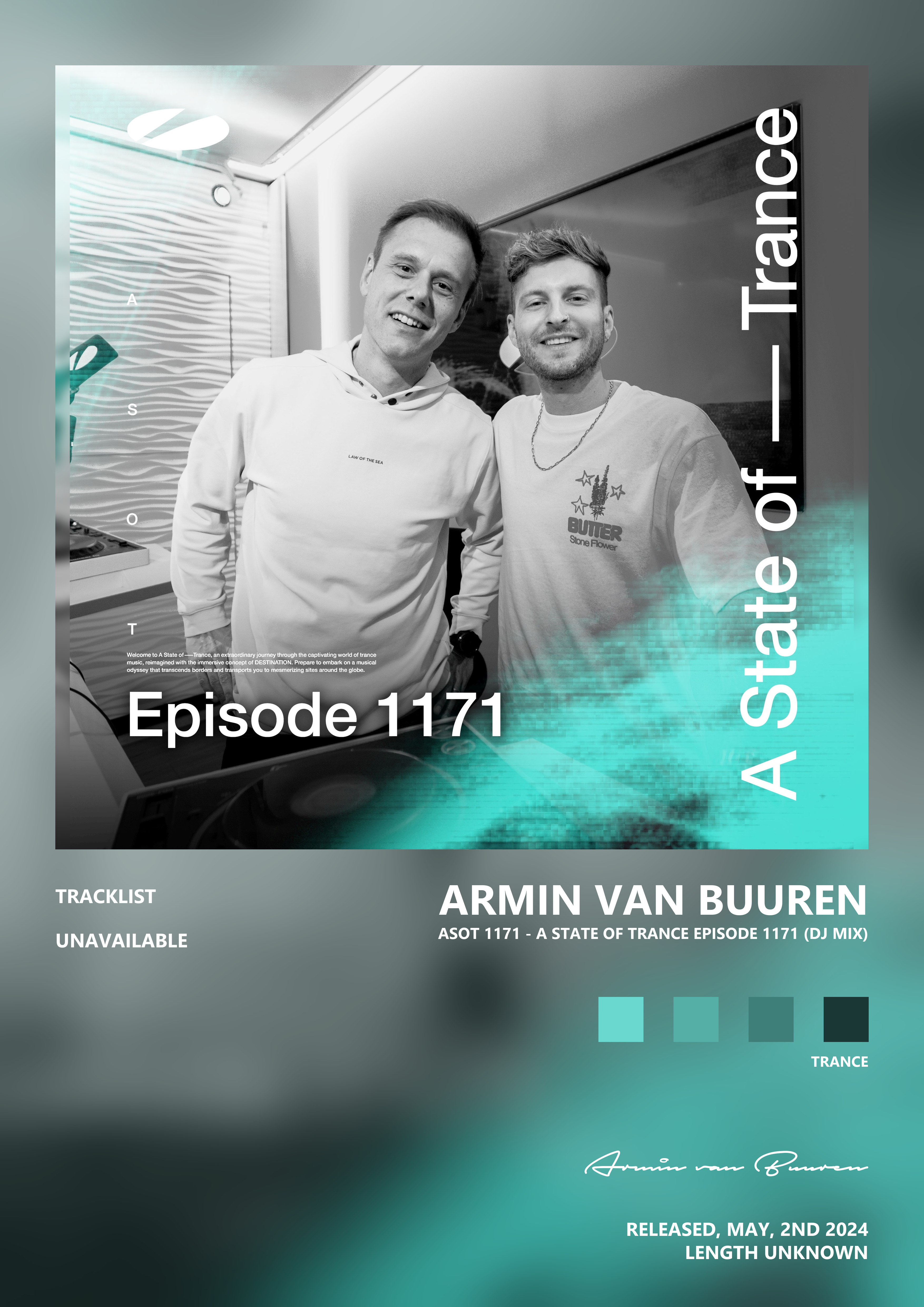 Music poster: Armin van Buuren - Asot 1171 - A State of Trance Episode 1171 DJ Mix
