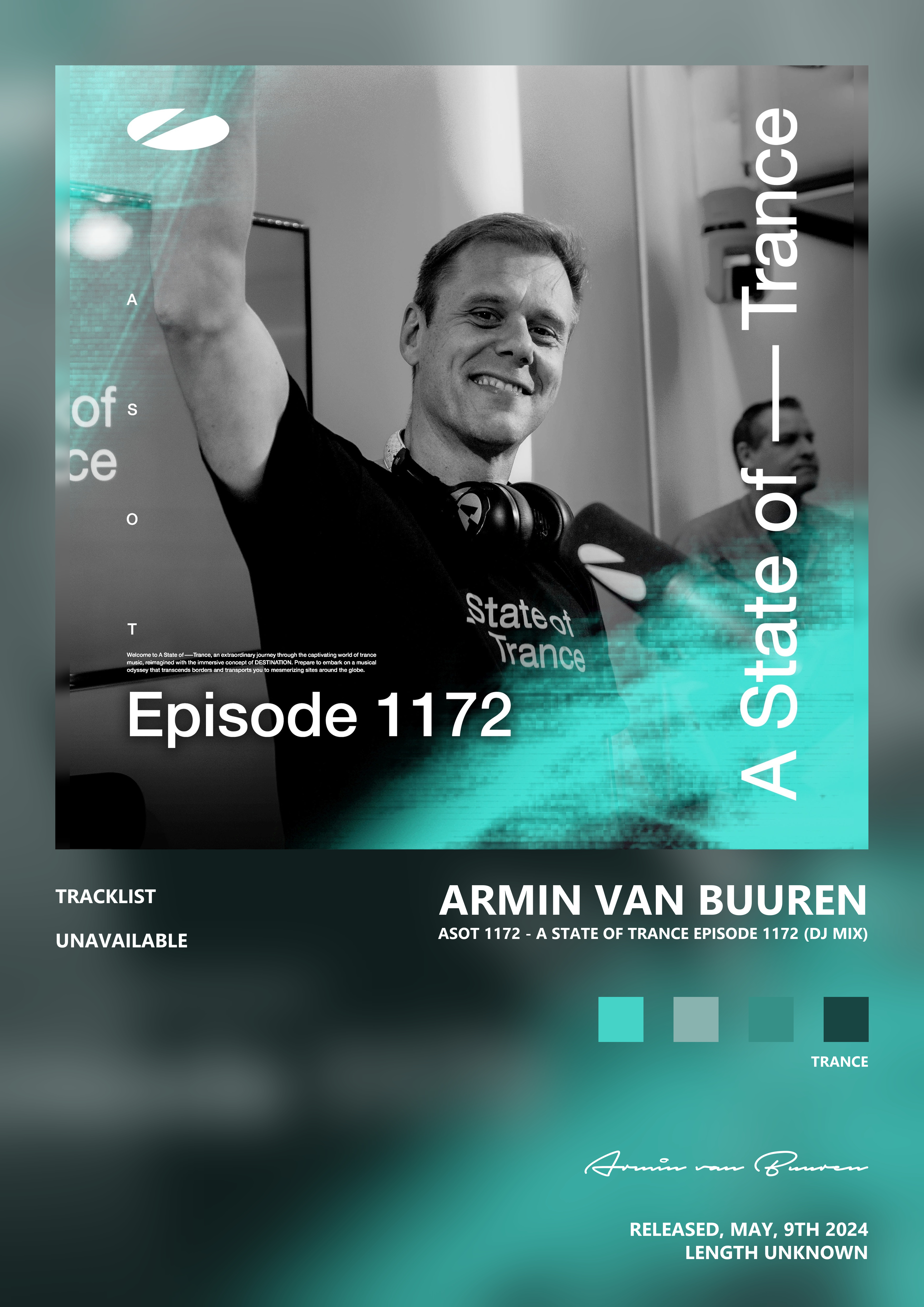 Music poster: Armin van Buuren - Asot 1172 - A State of Trance Episode 1172 DJ Mix