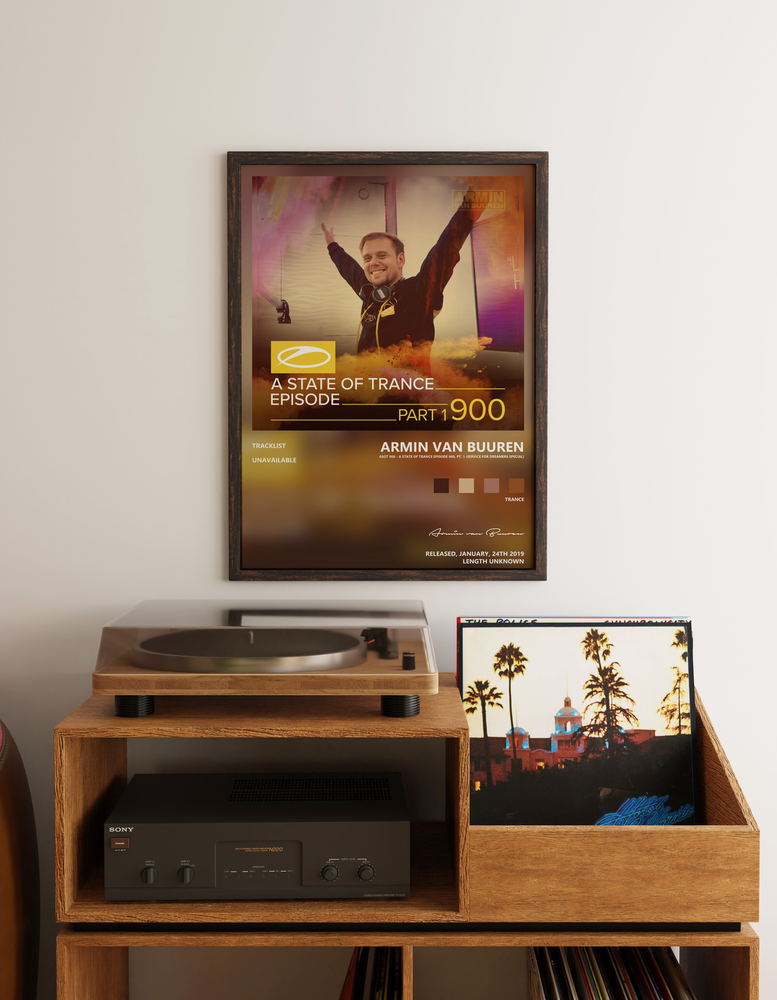 Music poster: Armin van Buuren - Asot 900 - A State of Trance Episode 900 Pt 1 Service for Dreamers Special